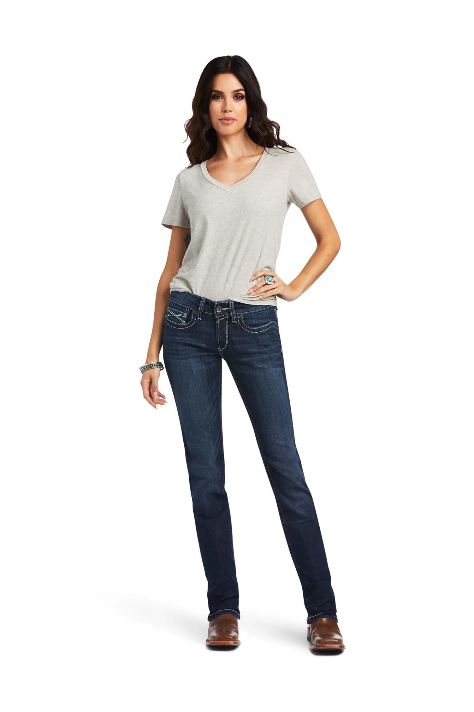 ariat Clarissa Mid Rid Jean Droit Pour Femme< Jodhpurs D'équitation