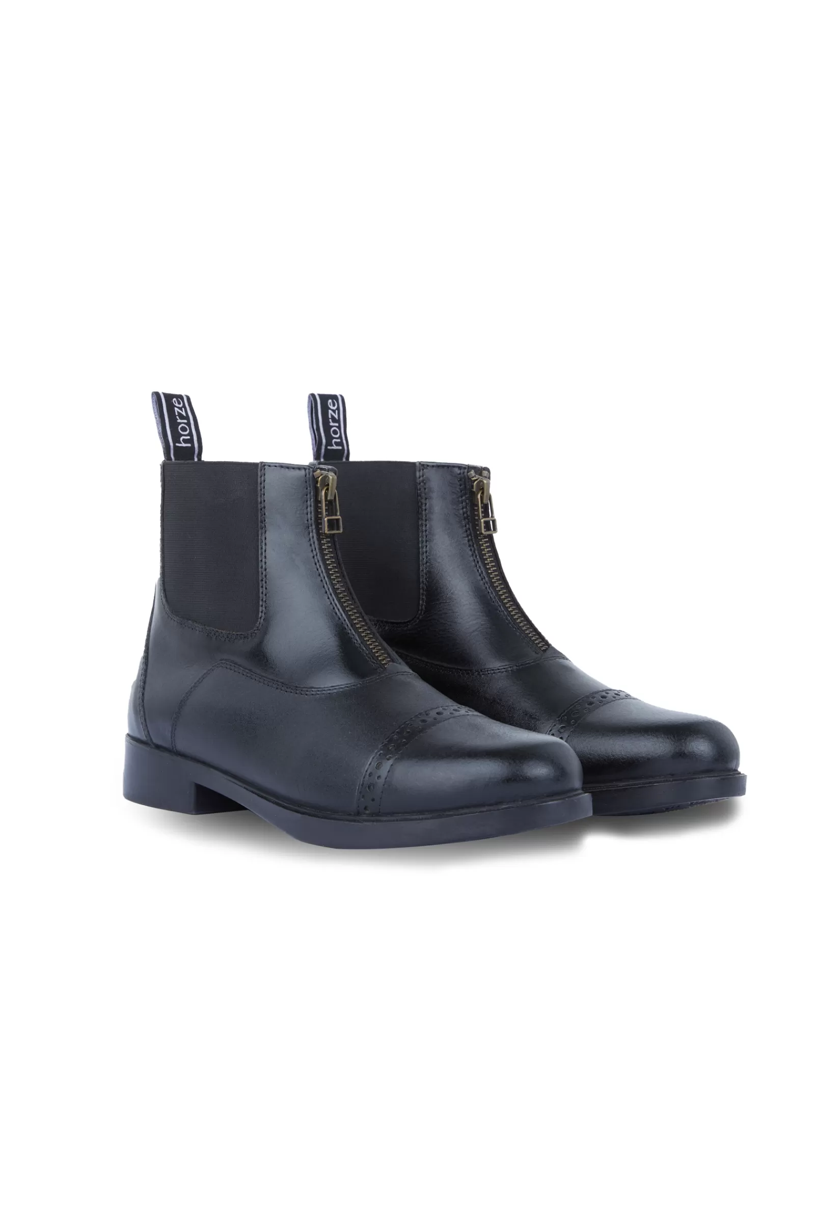 horze Bottines Jodhpur En Cuir Avec Fermeture Eclair Devant, Femme< Boots & Bottines D'équitation