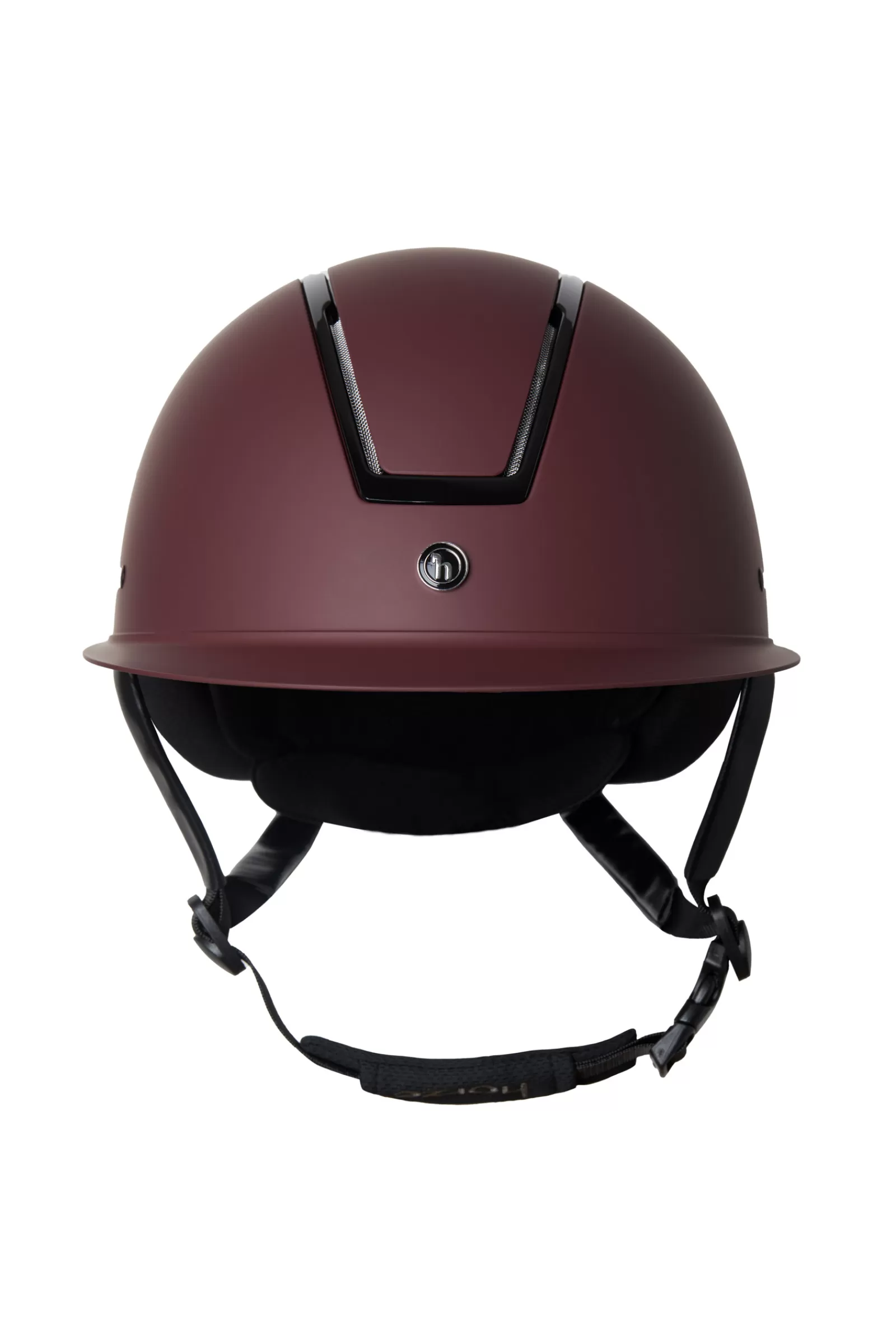 horze Casque D'équitation Noir Avec Coque Brillante Et Pare-Soleil< Casque D'équitation