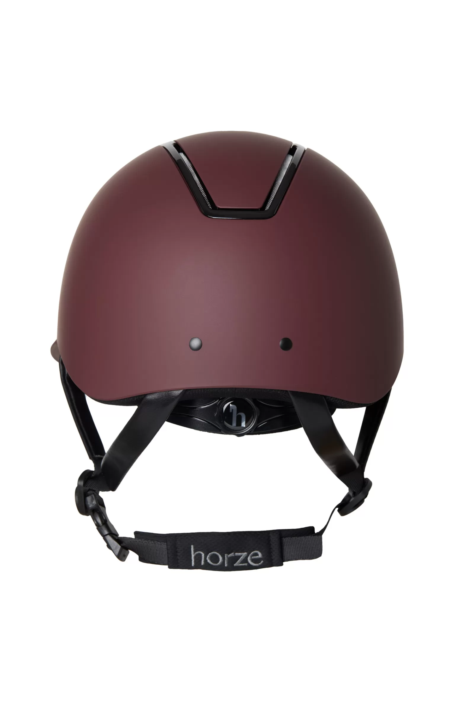 horze Casque D'équitation Noir Avec Coque Brillante Et Pare-Soleil< Casque D'équitation