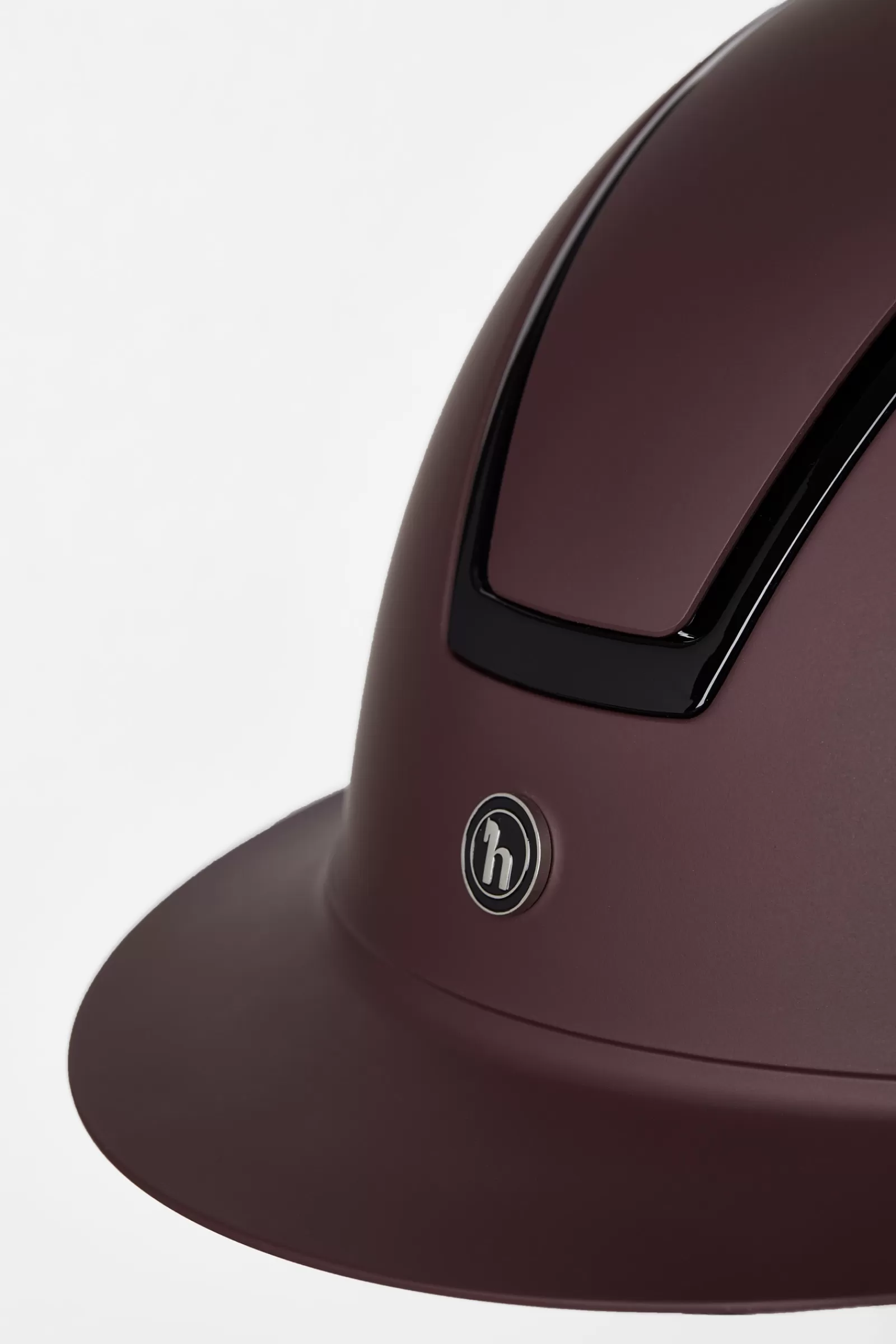 horze Casque D'équitation Noir Avec Coque Brillante Et Pare-Soleil< Casque D'équitation