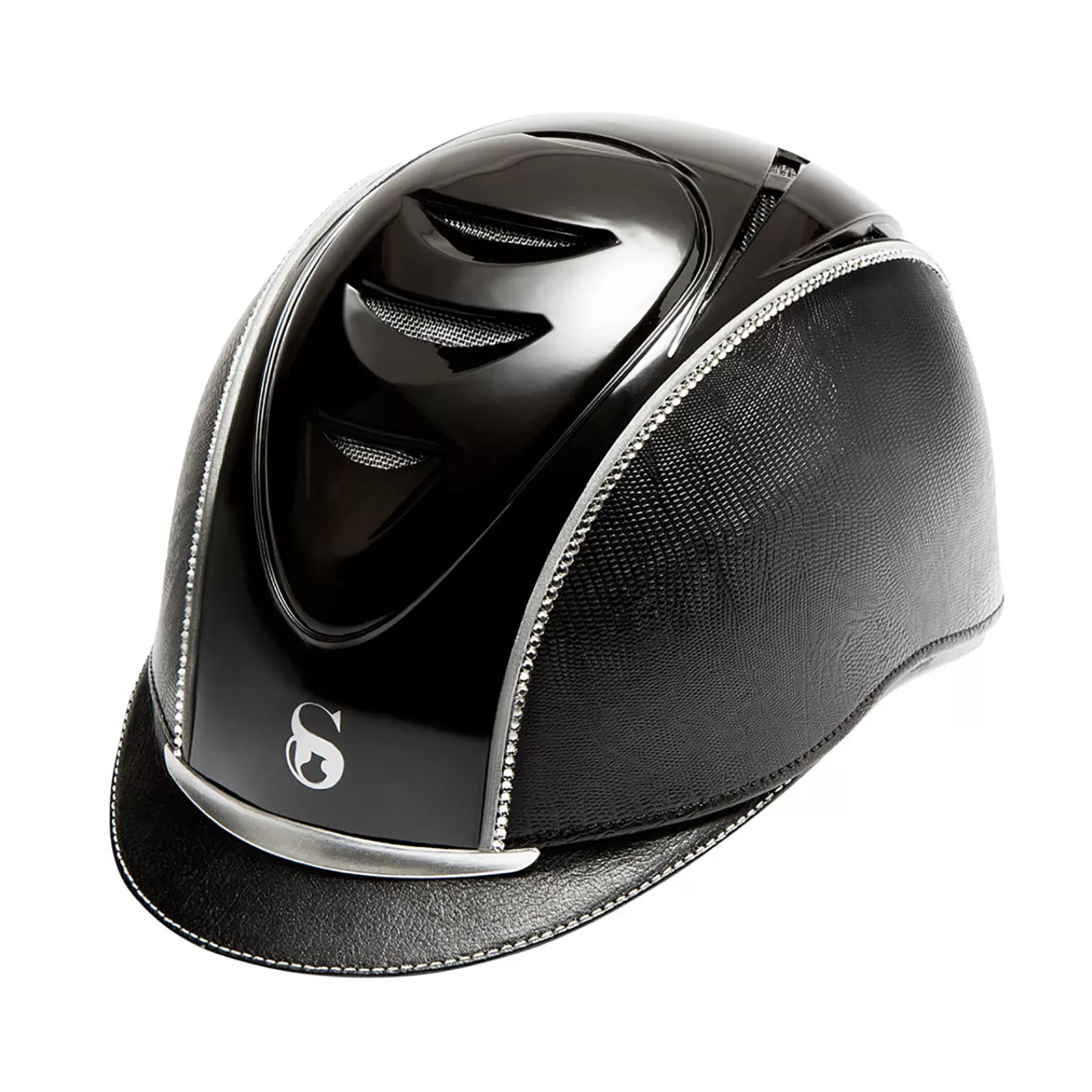 scharf Casque N° 6 + Shiny Top + 001 Crystal< Casque D'équitation