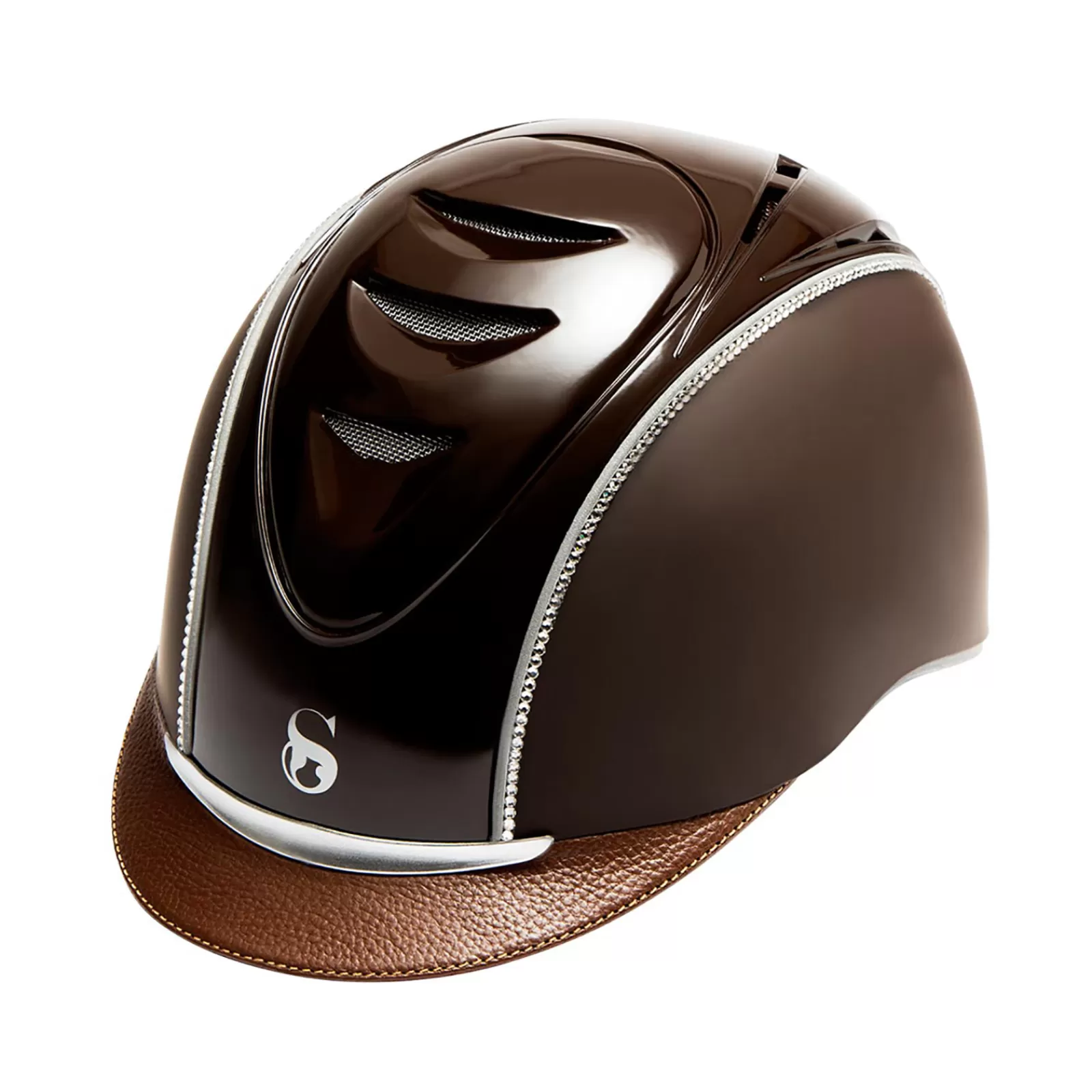 scharf Casque N° 7 + Shiny Top + 001 Crystal< Casque D'équitation