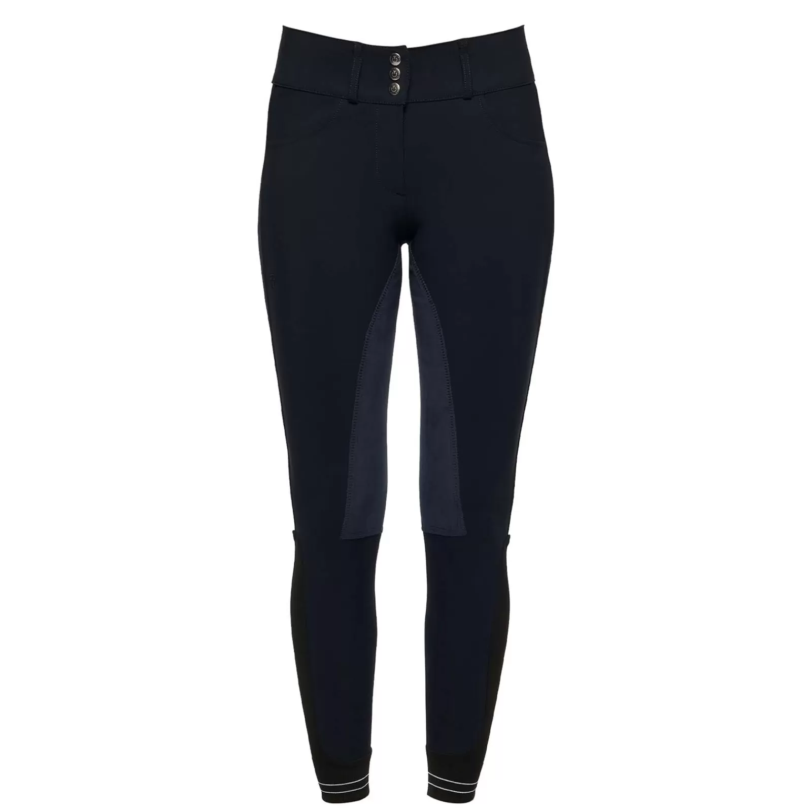 cavalleriatoscana Cavalleria Toscana - Culotte De Cheval Taille Haute A Assise En Daim Pour Femme< Pantalons D'équitation Fond Integral