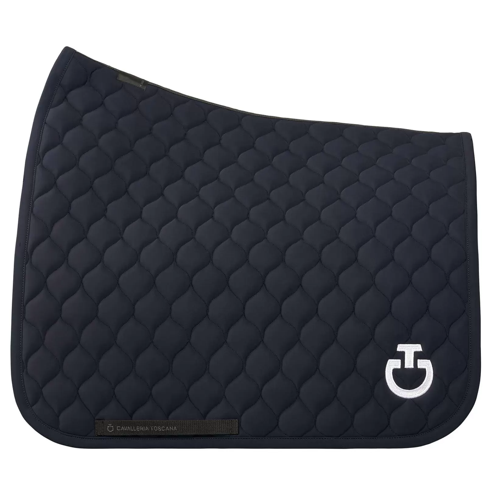 New Cavalleria Toscana Circular Quilted Jersey Dressage Saddle Pad Tapis Dressage