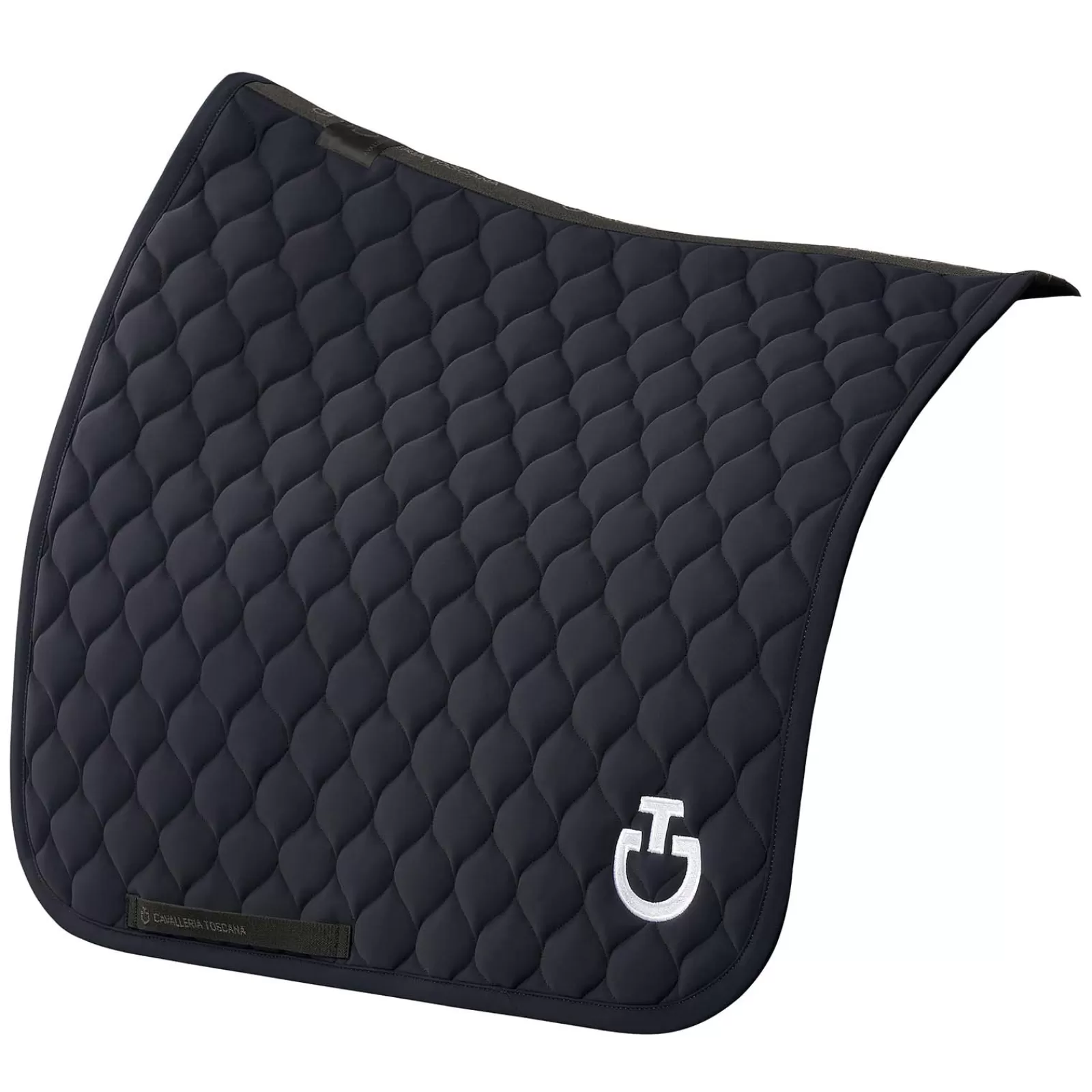 New Cavalleria Toscana Circular Quilted Jersey Dressage Saddle Pad Tapis Dressage