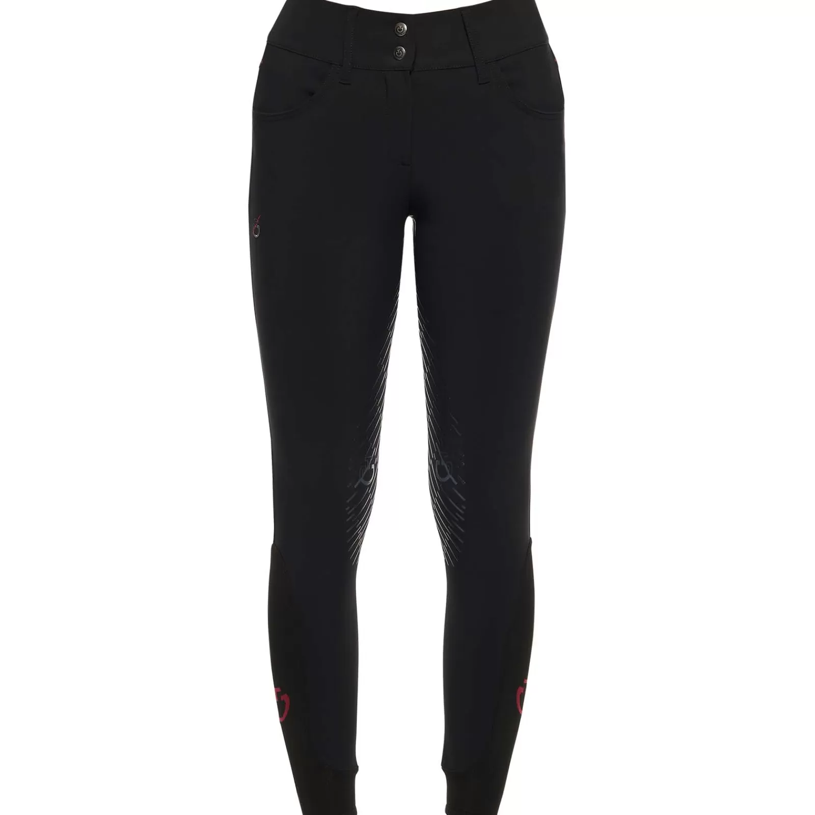 cavalleriatoscana Cavalleria Toscana Ct Team Red Stripe Culotte Integrale Pour Femmes< Pantalons D'équitation Fond Integral
