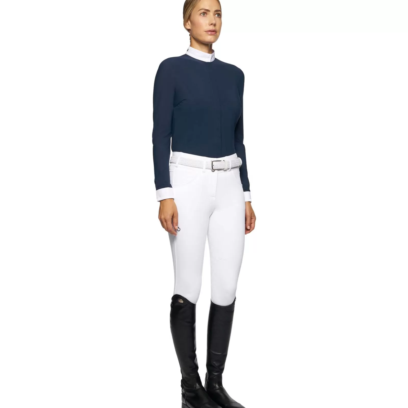 cavalleriatoscana Cavalleria Toscana Embroidery Women'S Show Long Sleeve< Tee Shirts & Polos