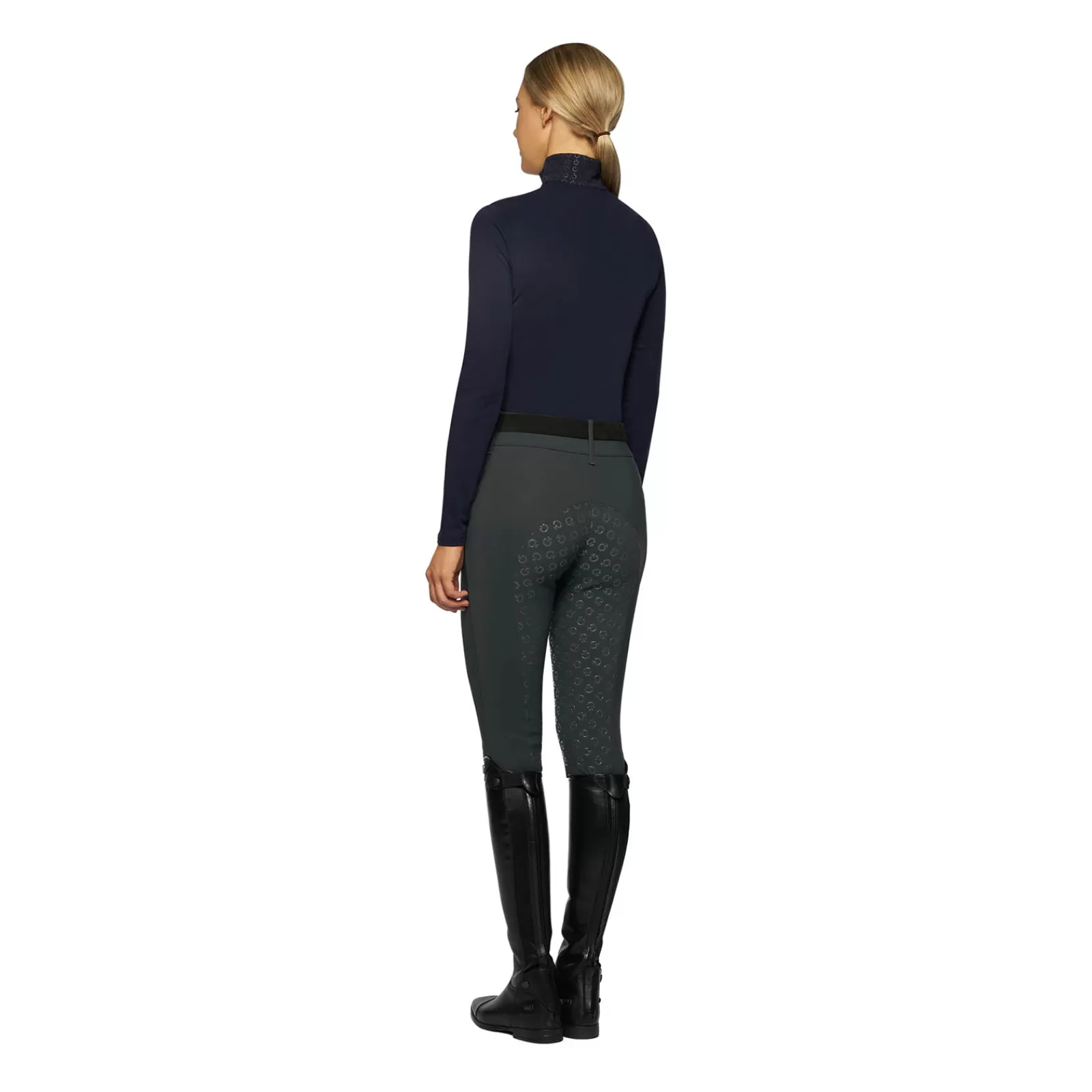 cavalleriatoscana Cavalleria Toscana Women´S Jersey Fleece Half Zip Turtleneck< Tee Shirts & Polos