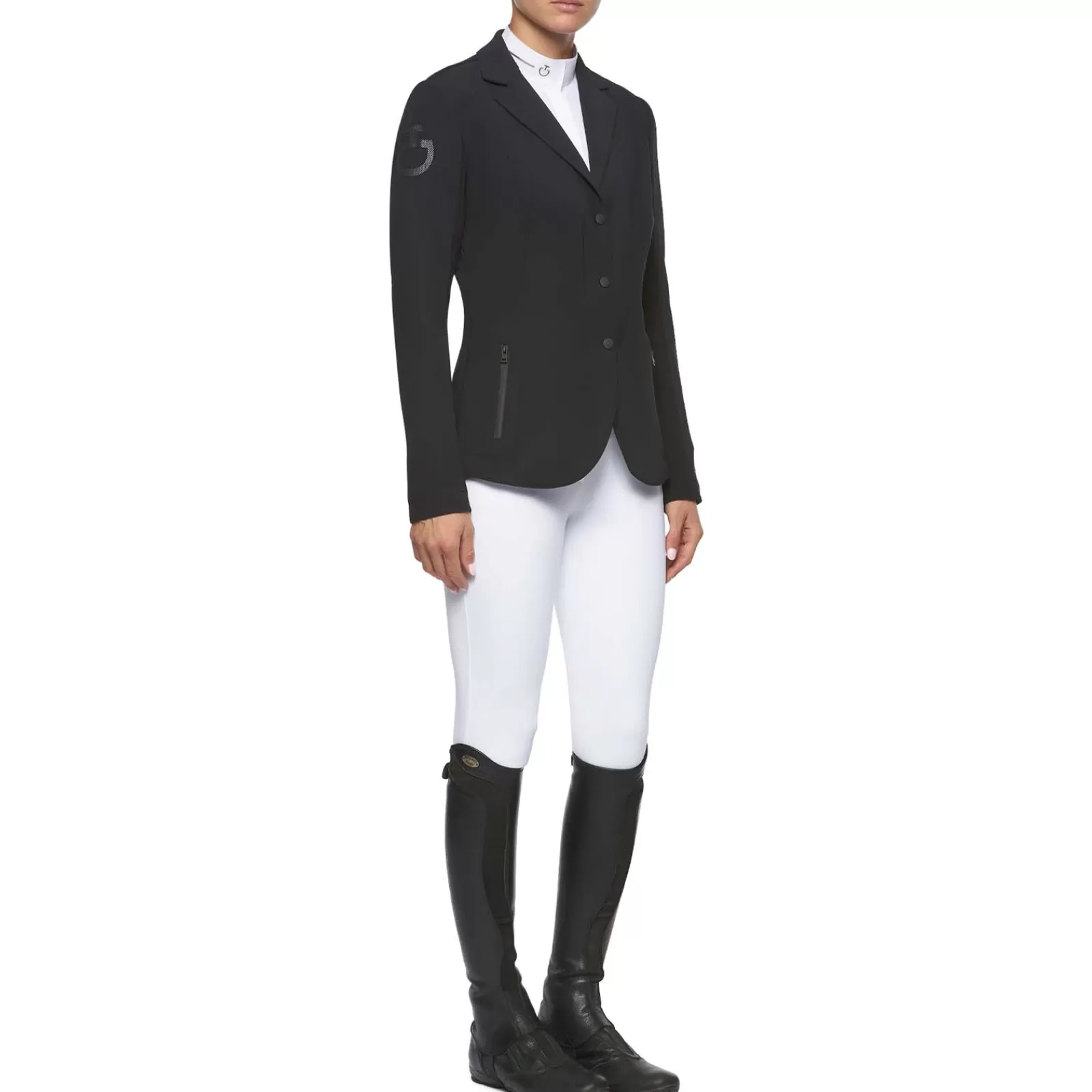 cavalleriatoscana Cavalleria Toscana Women'S Jersey Knit Jaquard Show Jacket< Manteaux & Vestes