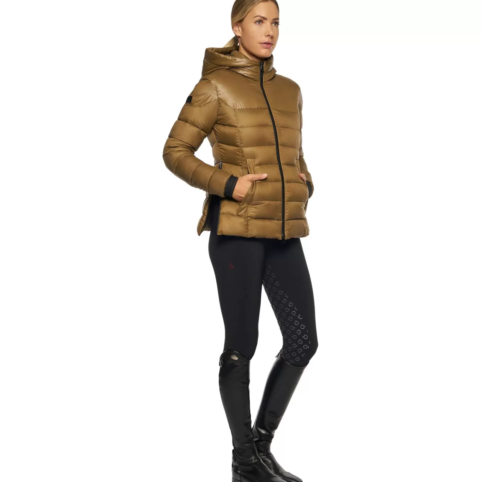 cavalleriatoscana Cavalleria Toscana Women'S Nylon Puffer With Hood< Manteaux & Vestes