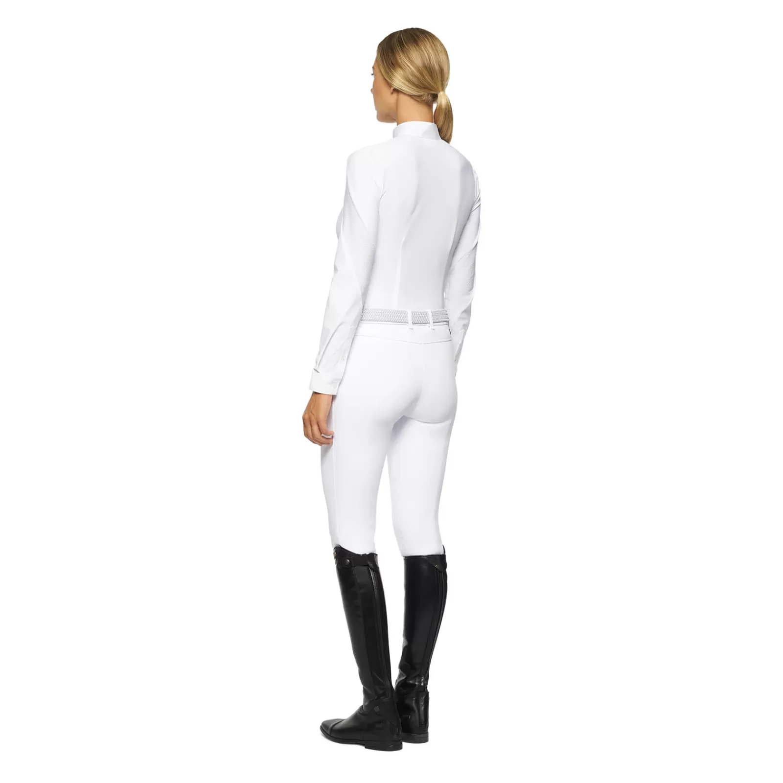 cavalleriatoscana Cavalleria Toscanawomen'S Textured Jersey Competition Shirt< Concours