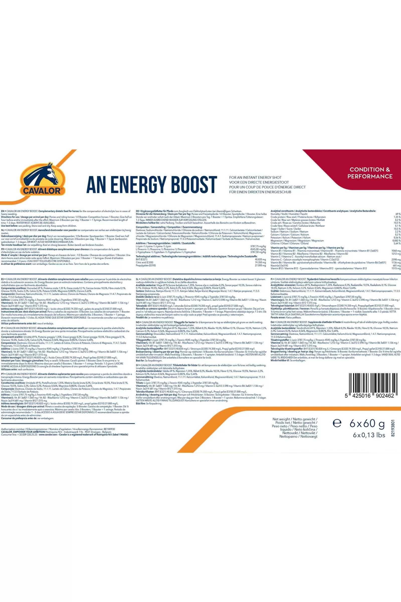 Store An Energy Boost (6 Seringues De 60 G) Compléments Alimentaires