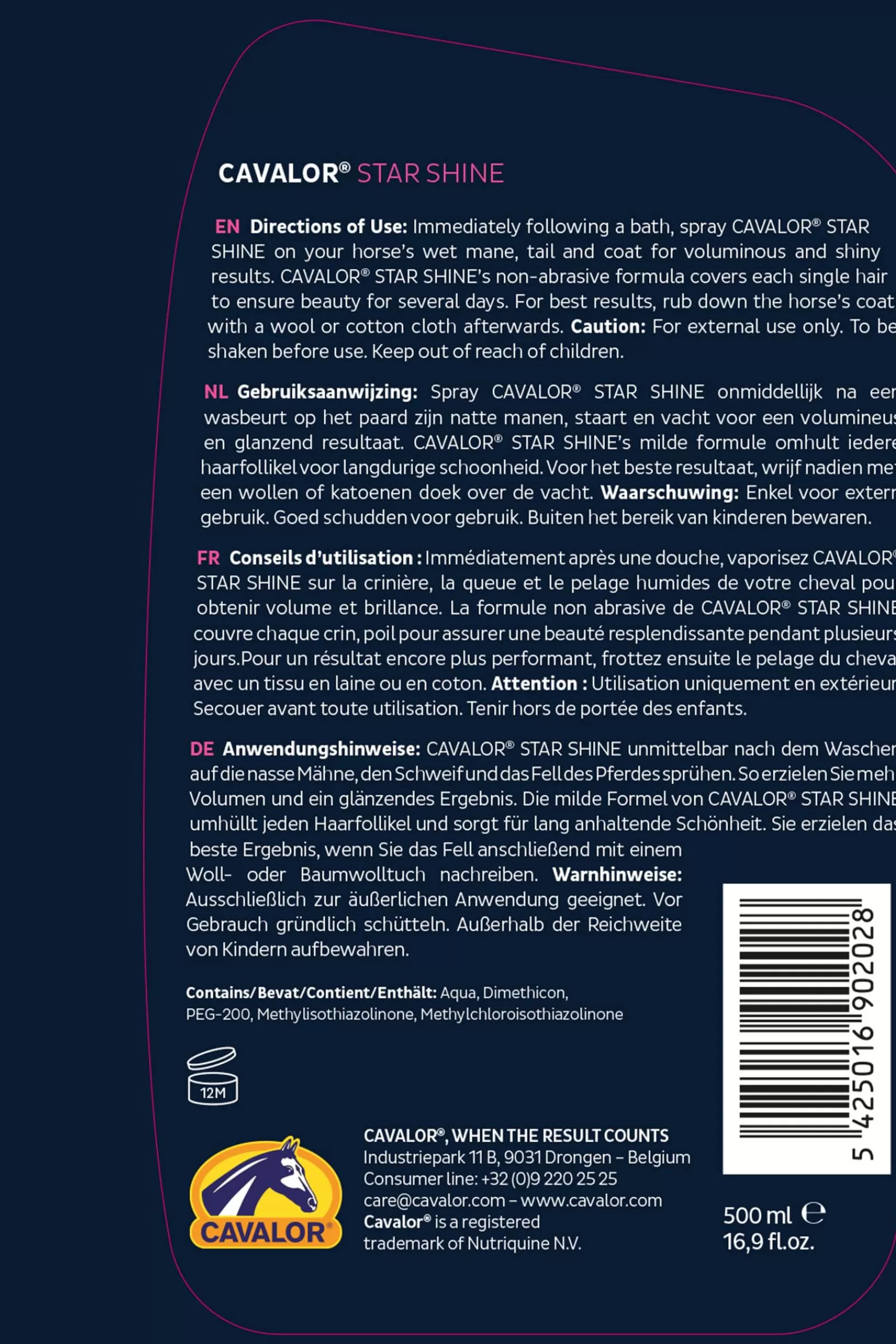 Hot Star Shine, 500 Ml Soins De La Fourrure, De La Peau Et De La Criniere
