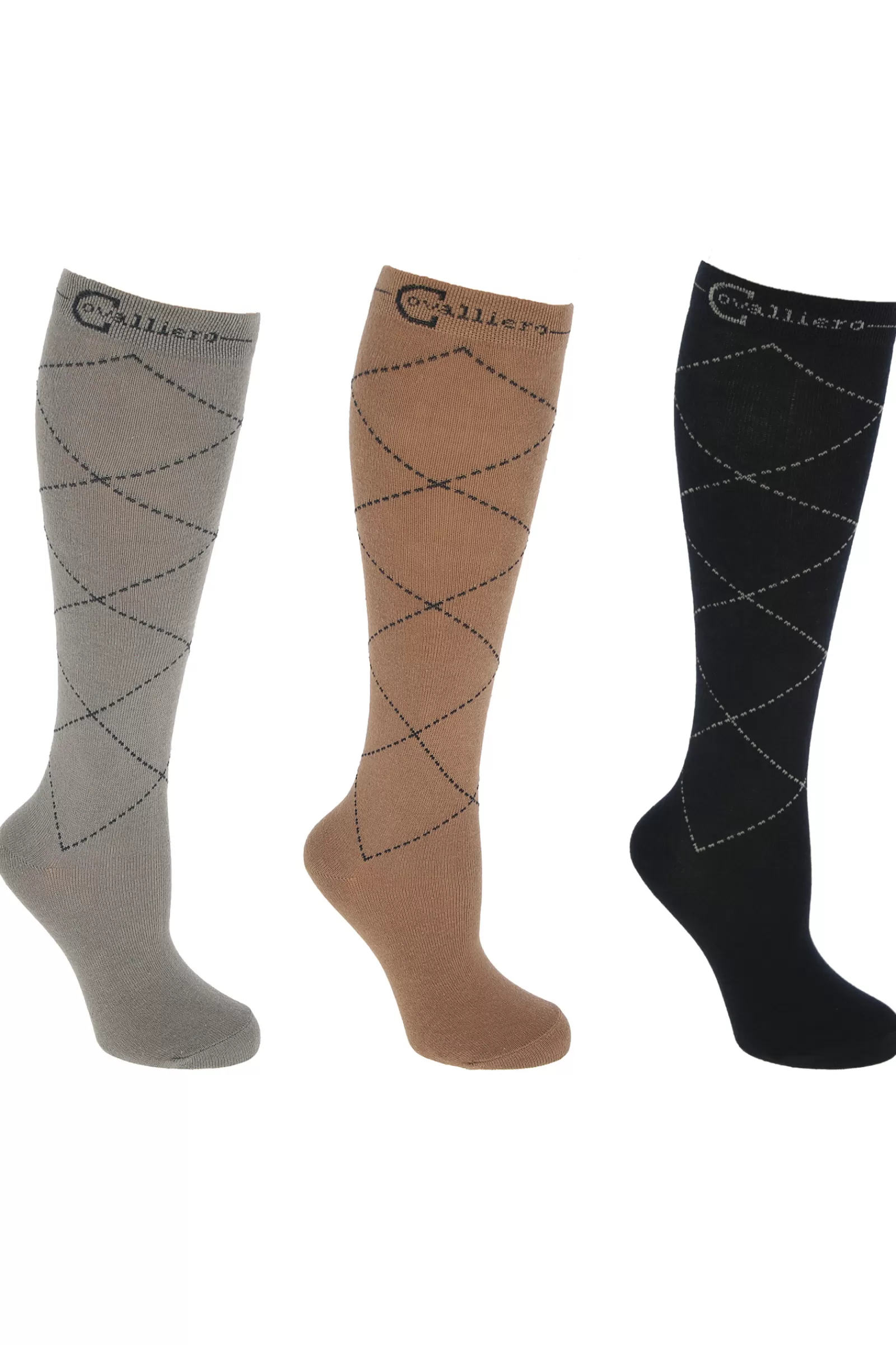 covalliero Chaussettes D'équitation Karo (Lot De 3)< Chaussettes