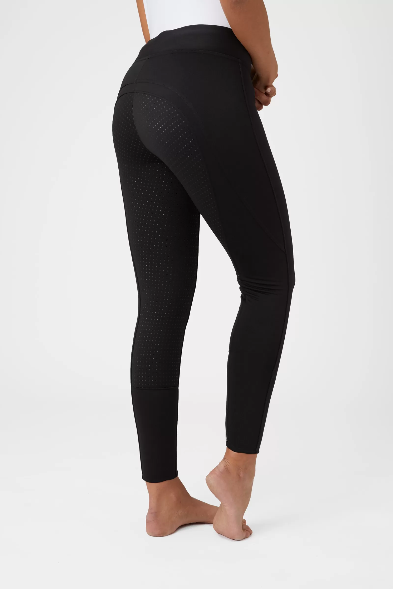horze Collant D'équitation D'Hiver Fond Peau Silicone Active, Femme< Leggings D'équitation