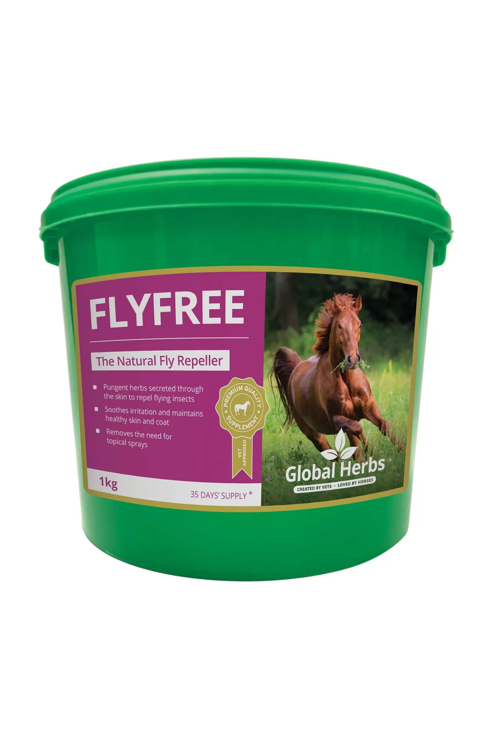 Best Complement Alimentaire De Soin Anti-Insectes Global Herbs Fly Free, 1 Kg Compléments Alimentaires