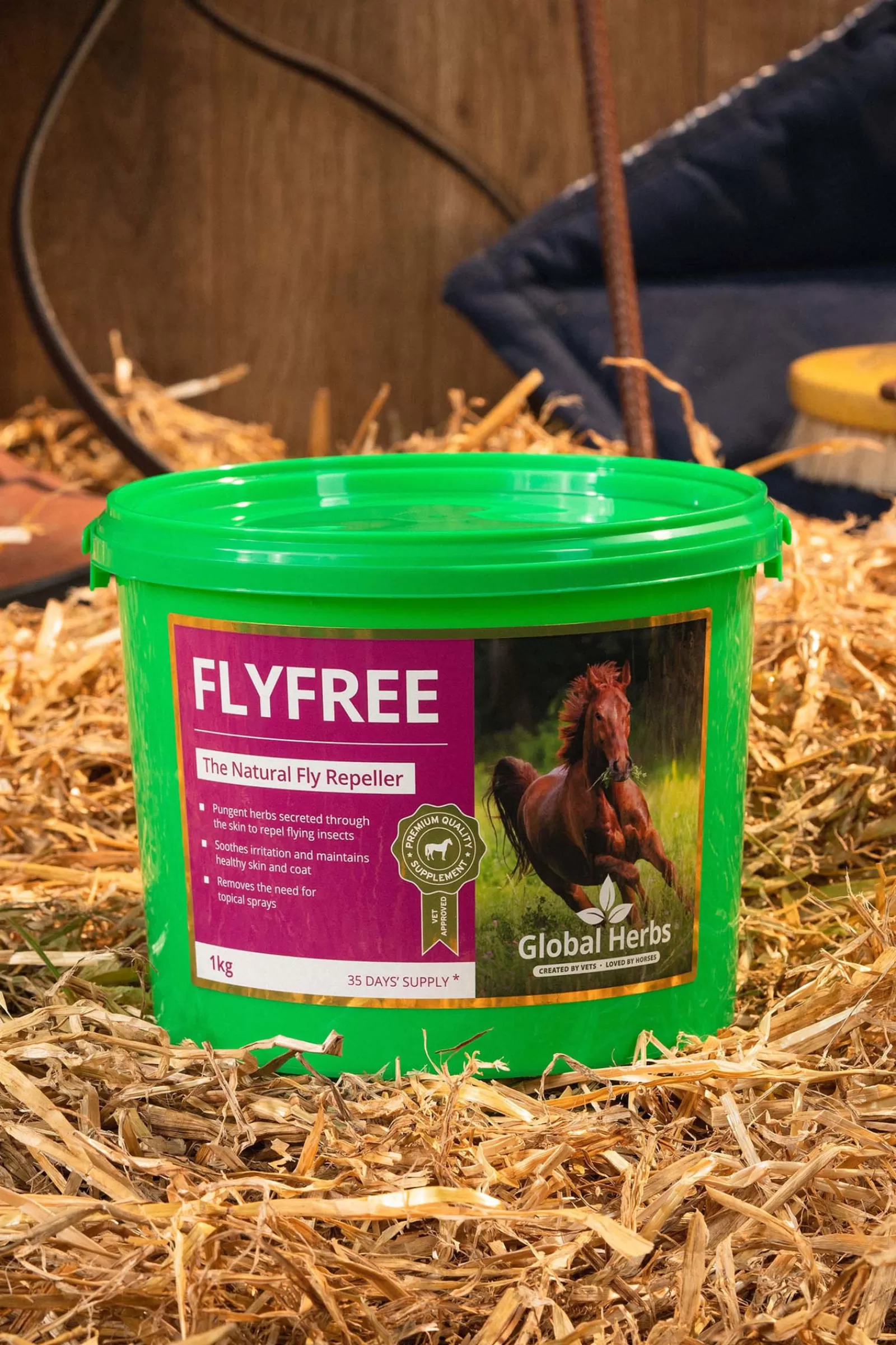 Best Complement Alimentaire De Soin Anti-Insectes Global Herbs Fly Free, 1 Kg Compléments Alimentaires
