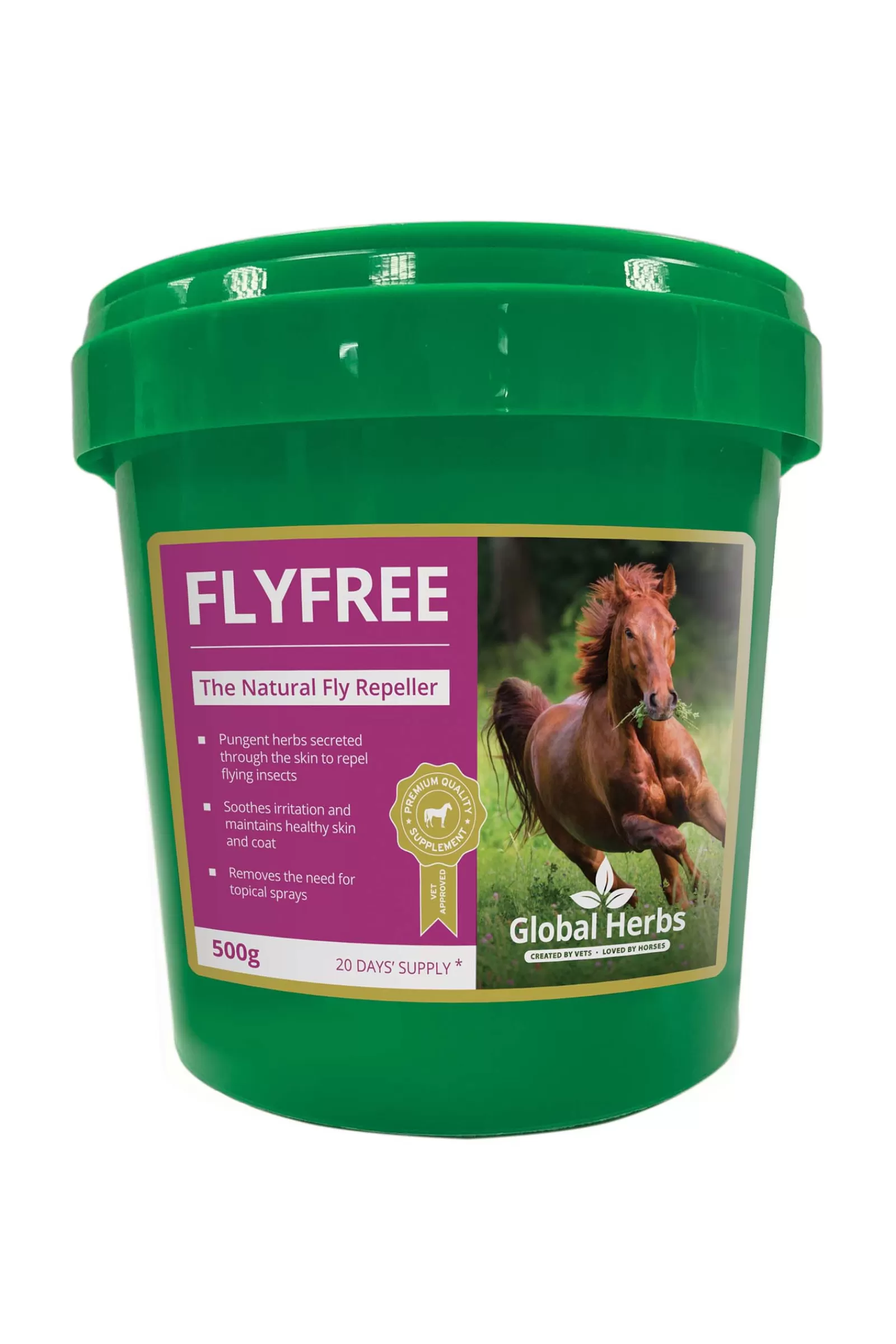 Best Complement Alimentaire De Soin Anti-Insectes Global Herbs Fly Free, 500 G Compléments Alimentaires