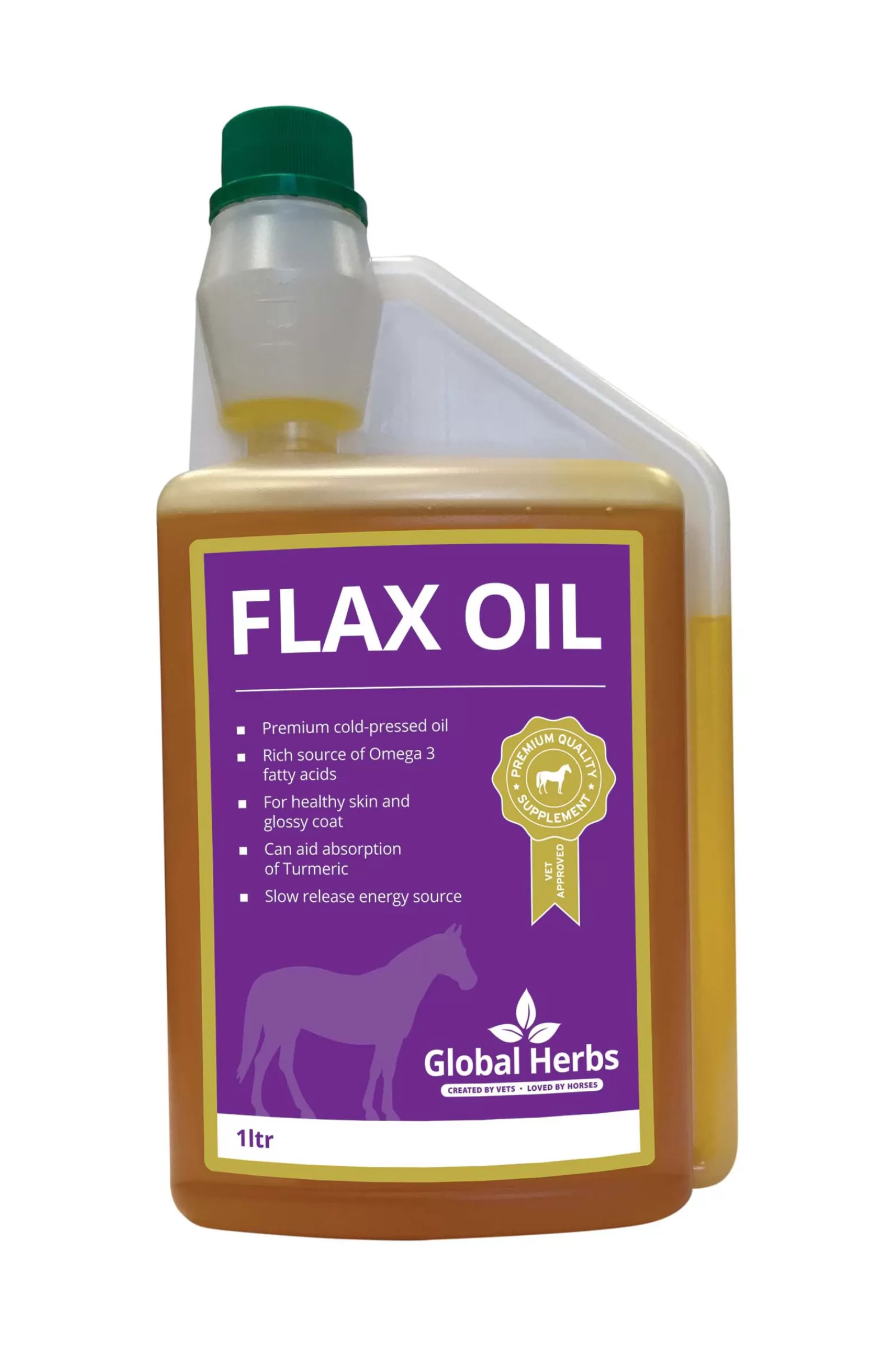 Flash Sale Complement Alimentaire De Soin Huile De Lin Global Herbs, 1 L Compléments Alimentaires
