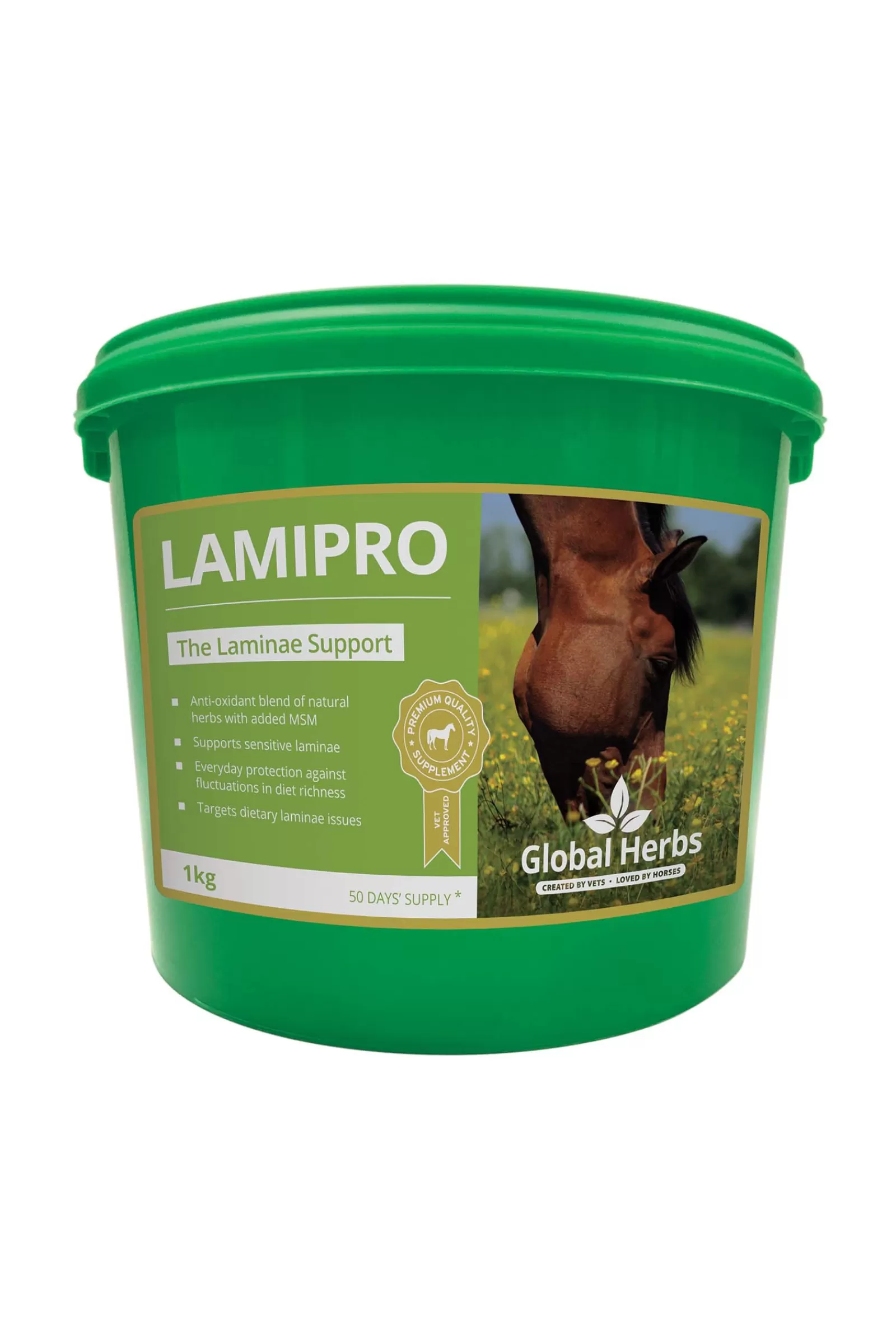 Best Sale Complement Alimentaire De Soin Predisposition Fourbure Global Herbs Lamipro , 1 Kg Compléments Alimentaires