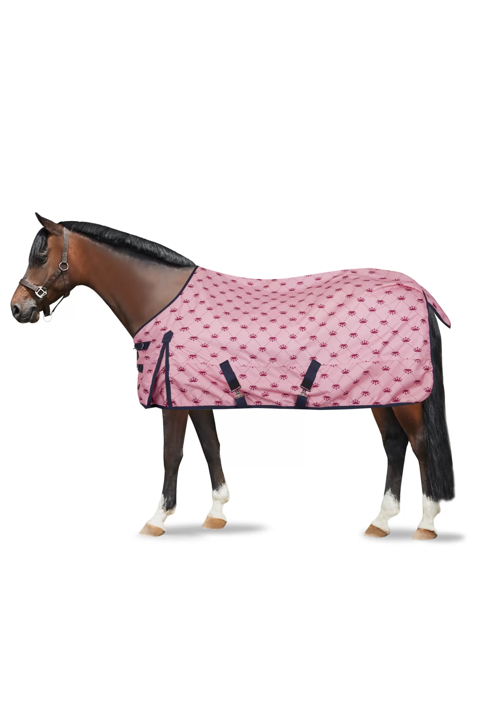 Discount Couverture D'Exterieur Avec Impression Couronne Poney, 100 G Couvertures Imperméables