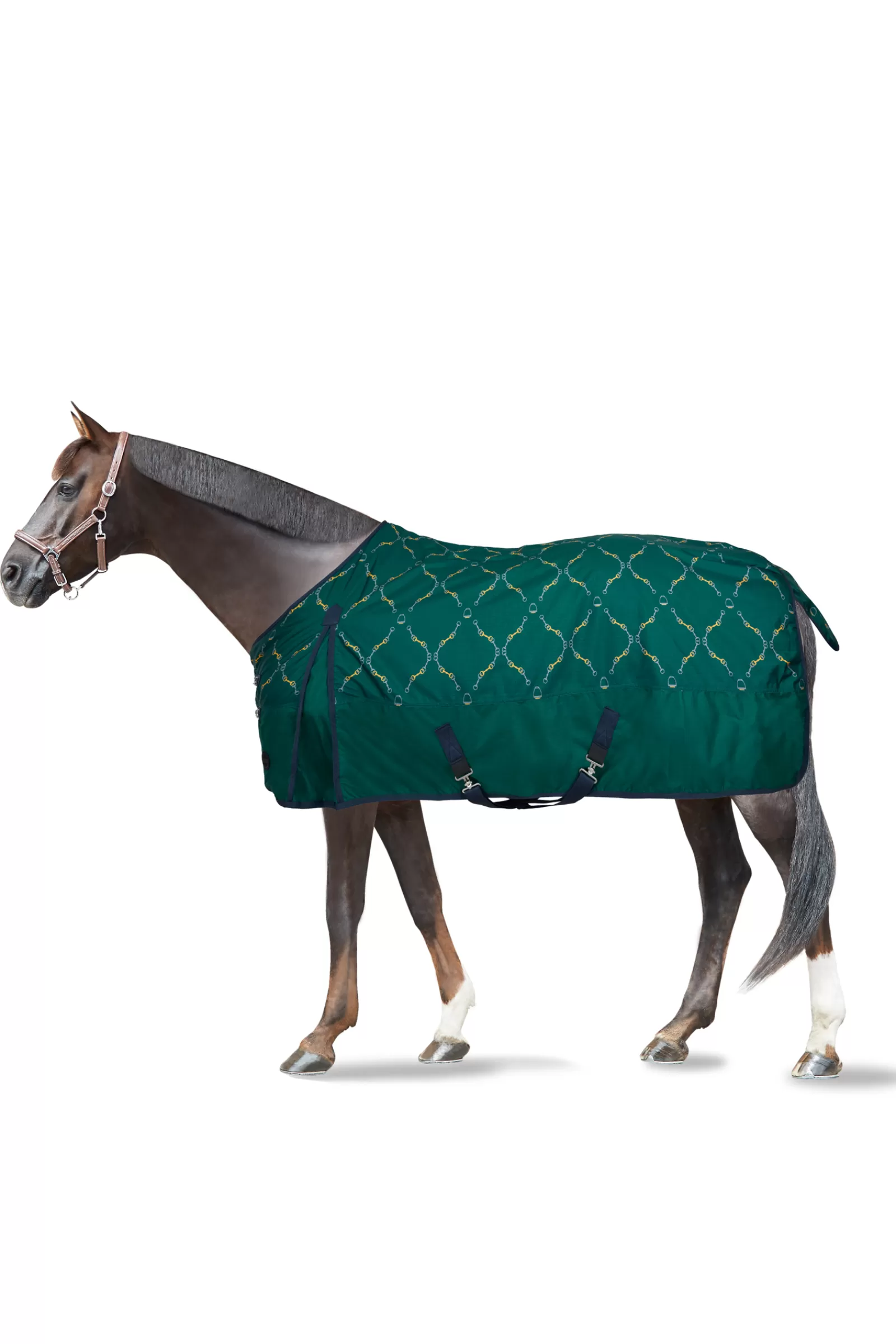 Fashion Couverture D'Exterieur Avec Impression Mors, 200 G Couvertures D'Exterieur Cheval