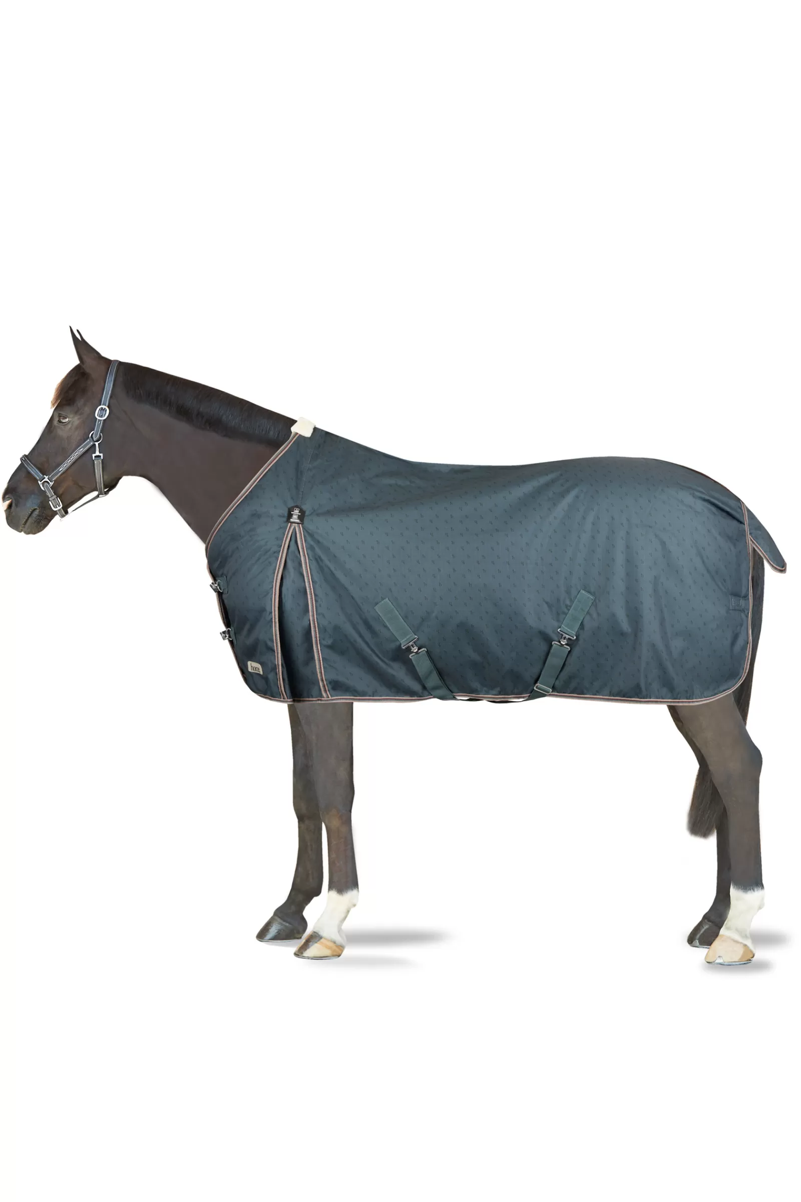 Shop Couverture D'Exterieur Leighton Teens Ado Collection Avec Logo Imprime, 200 G Couvertures D'Exterieur Cheval