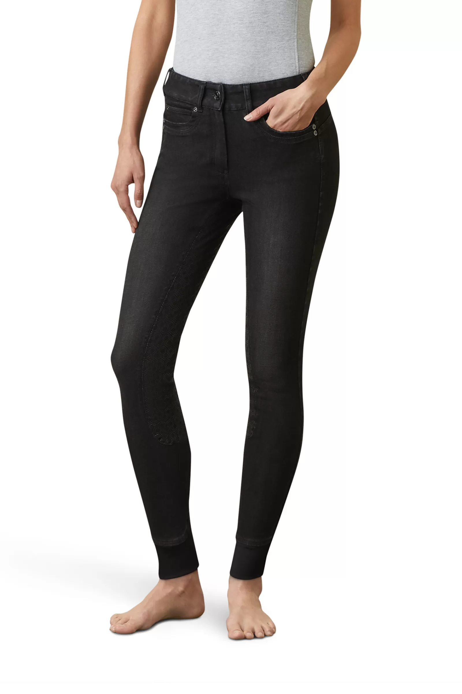 ariat Culotte D'équitation En Denim Full Grip Halo B Pour Femme< Pantalons D'équitation Fond Integral
