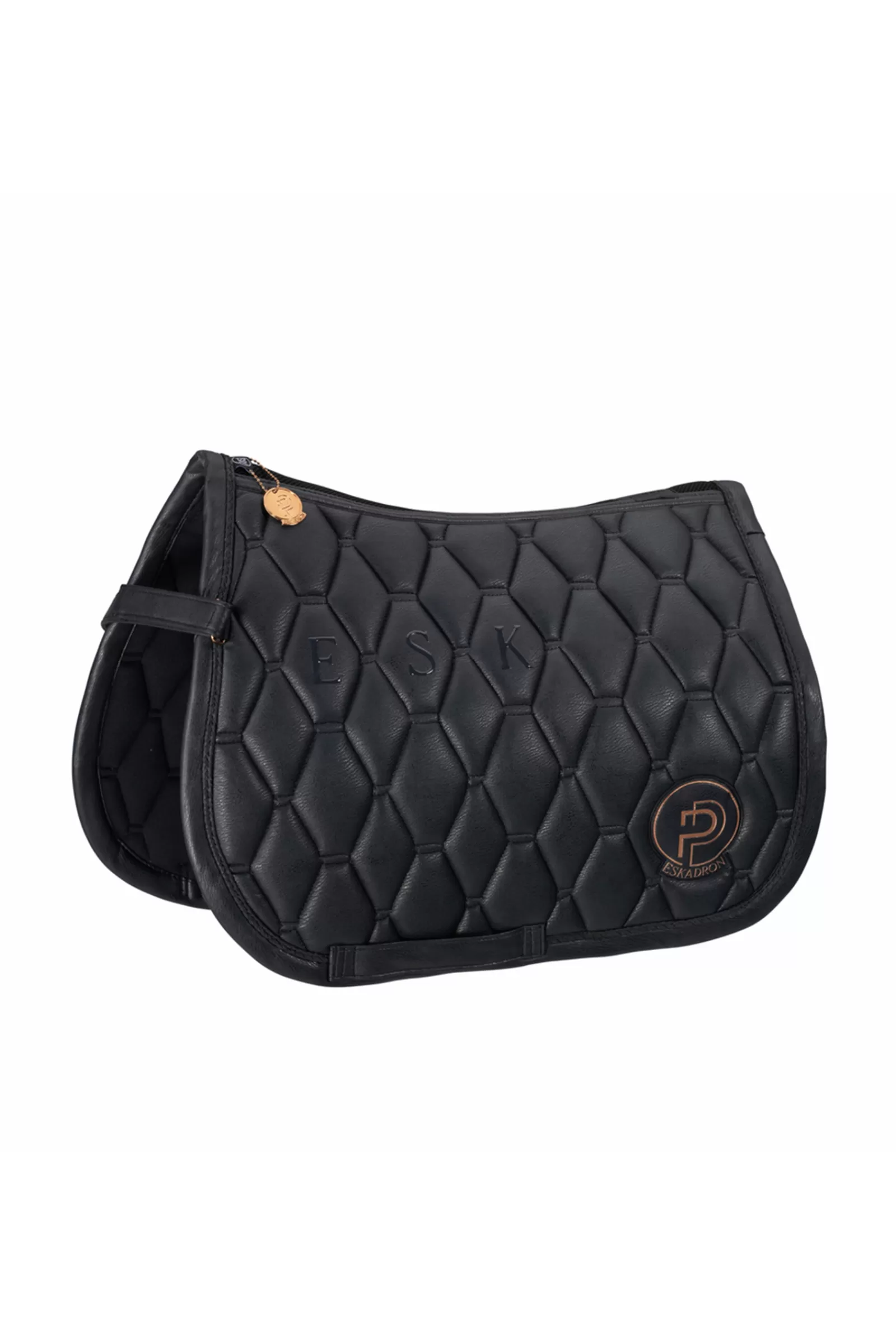 Shop Platinum 23 Tapis De Selle Shetland En Simili Cuir Metallise Tapis De Selle Mixte