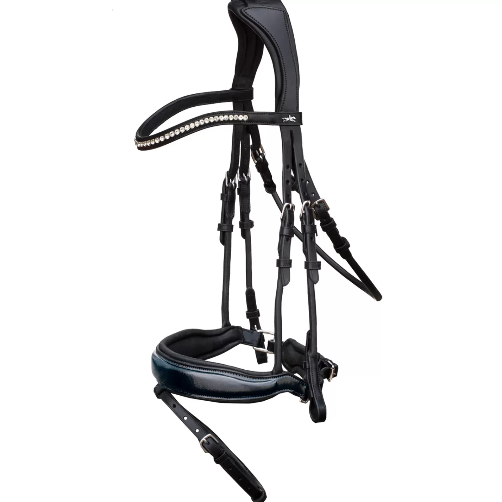 Store Filet De Dressage Malibu Avec Cristaux Bridons Et Filets