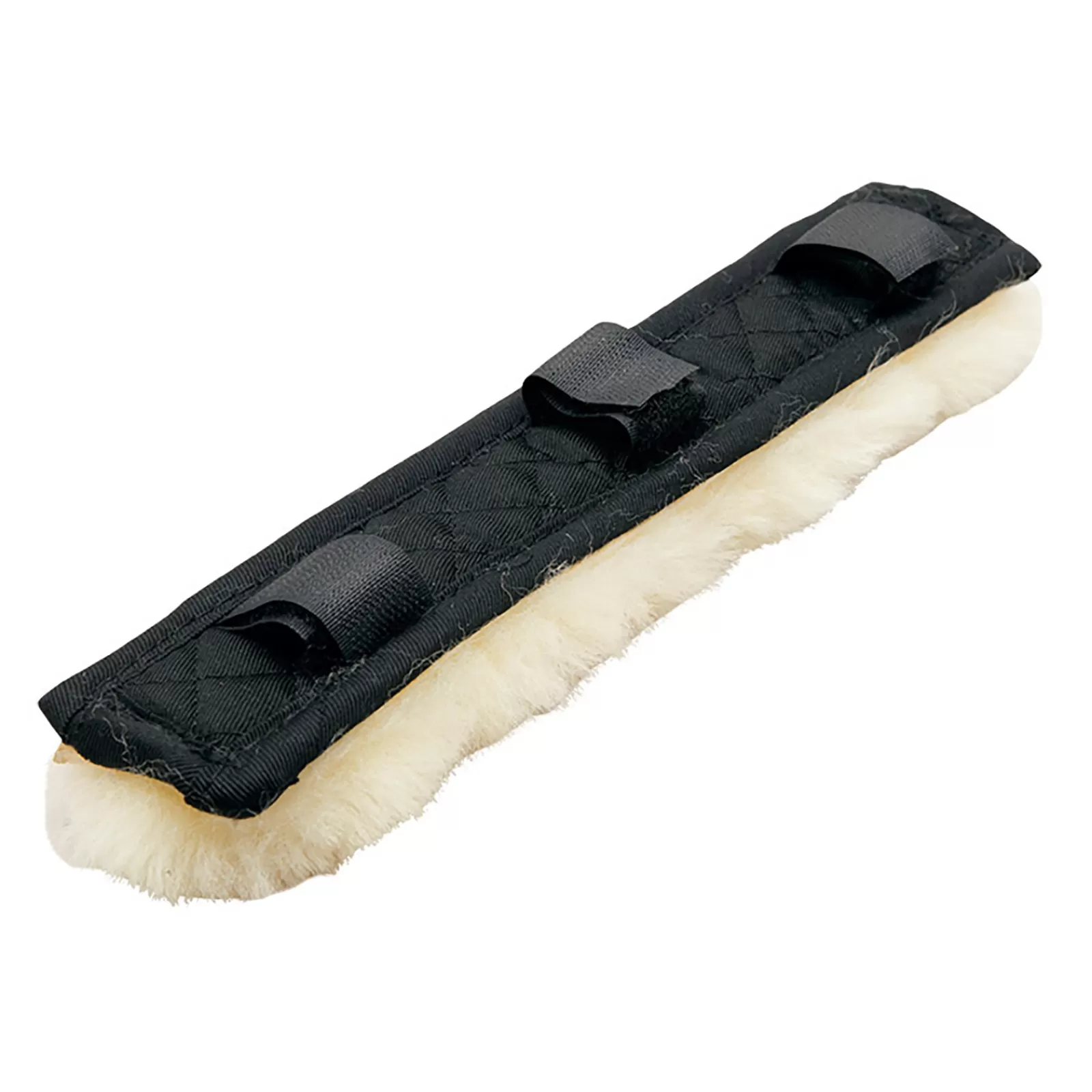 Cheap Fourreau De Tetiere Et Muserolle En Mouton Veritable, 3 Velcros Accessoires De Briderie
