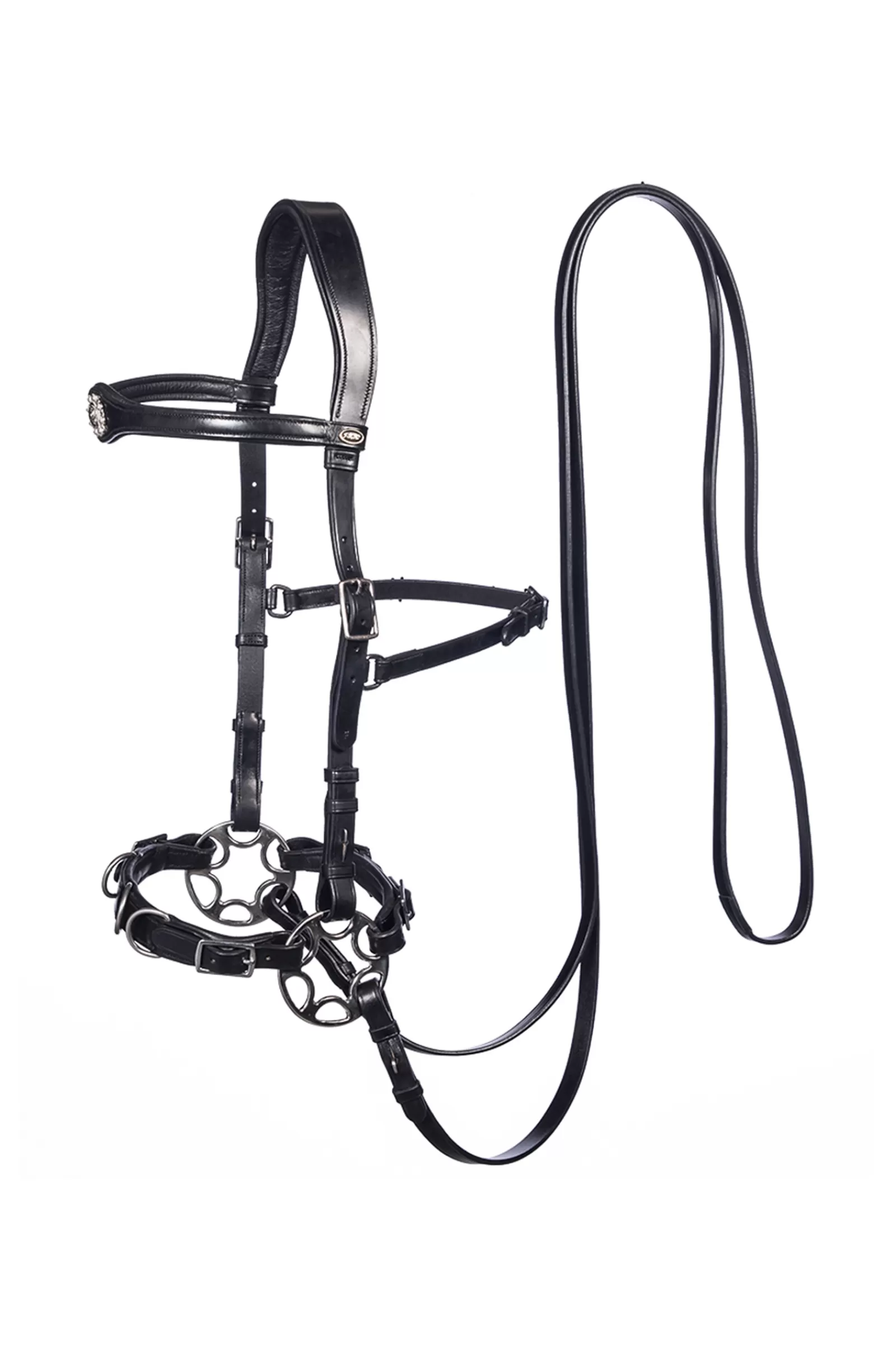 Outlet Caval Compl. Cavemore Bridle (Syst.2) W/ Scissors & Reins Bridons Et Filets