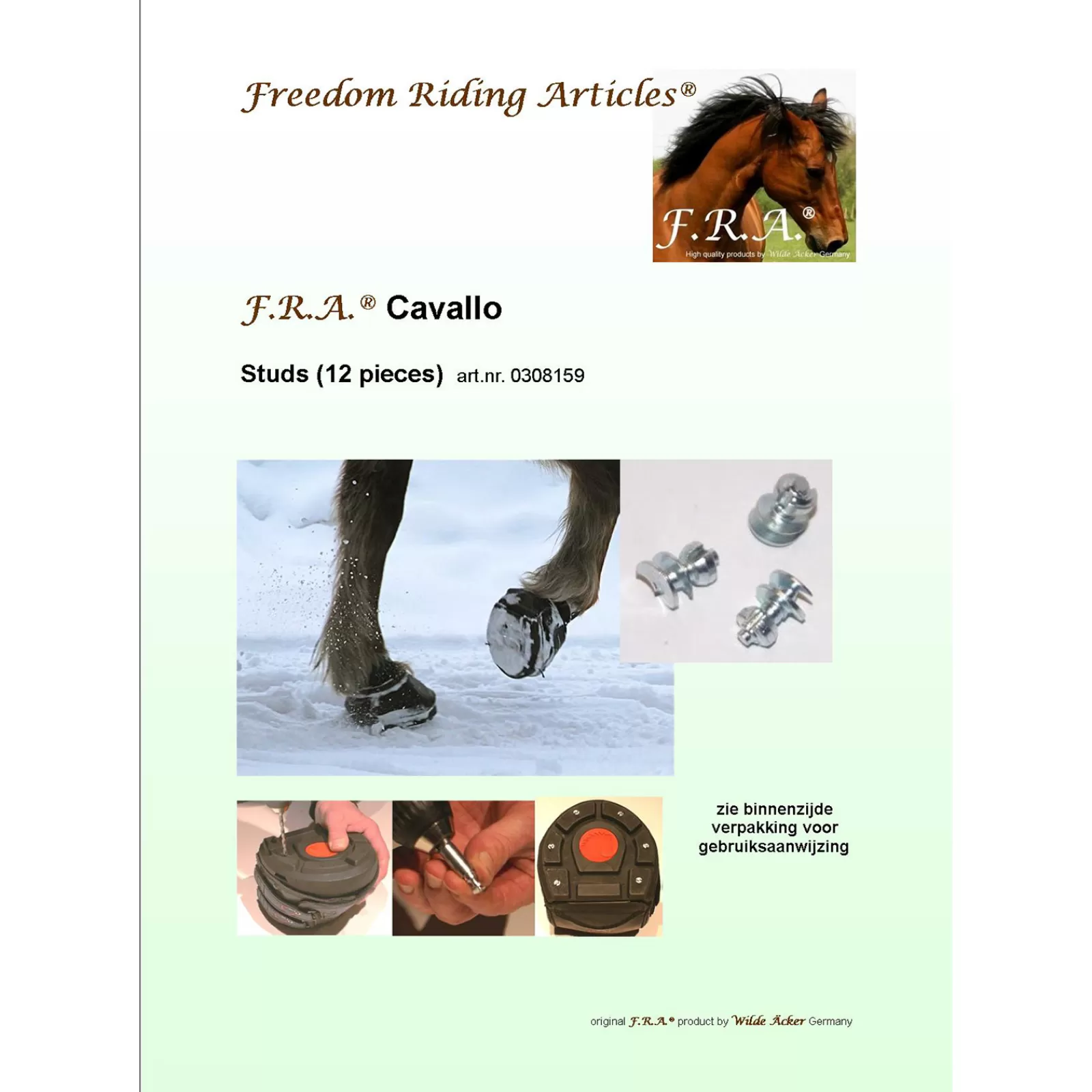 Store F.R.A. Lots De Crampons Cavallo, 12 Pieces Hipposandales
