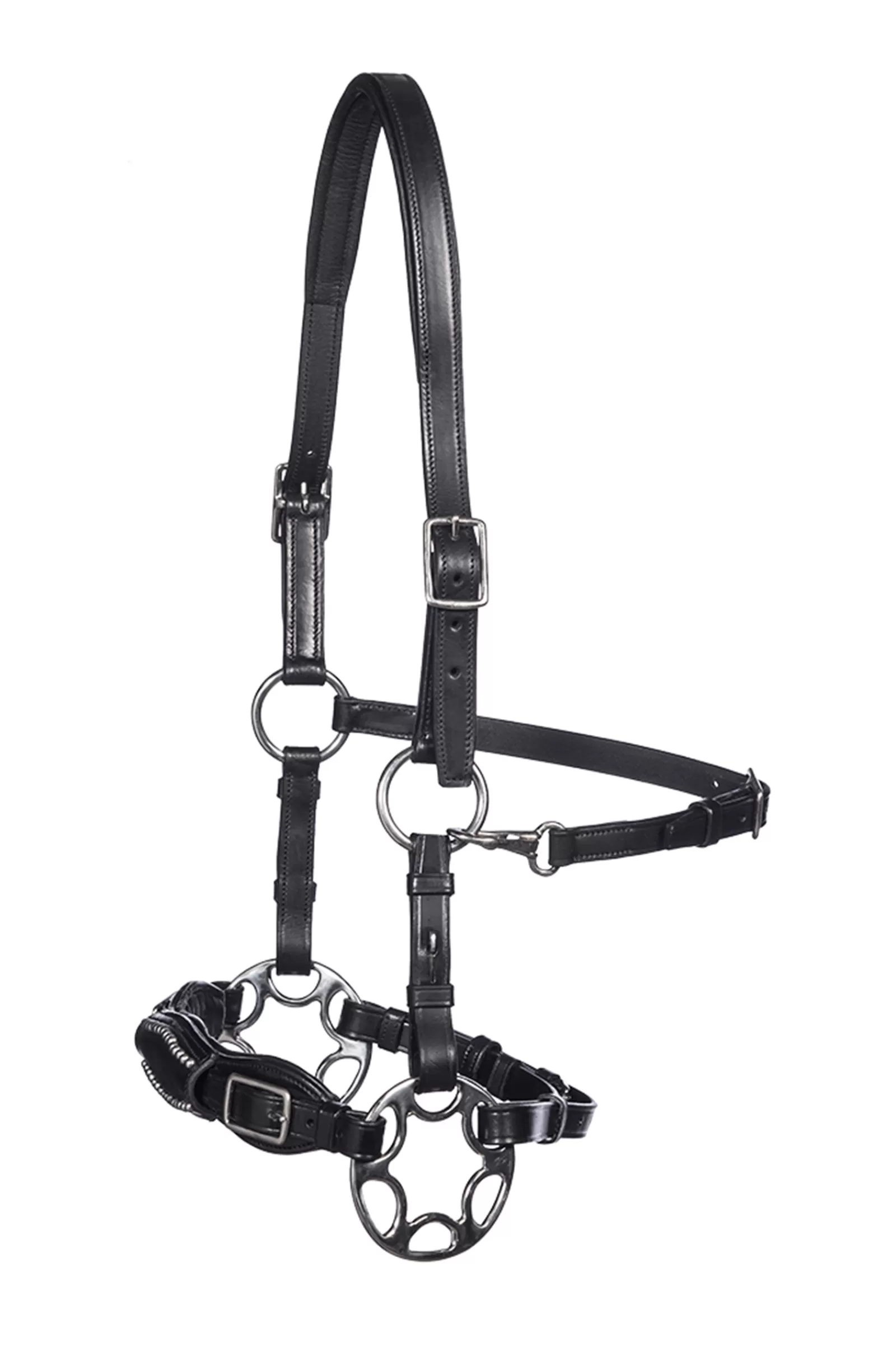 Sale Miranti Hackamore (System 2) Leather, Jaw Straps, W/ Scissors Bridons Et Filets