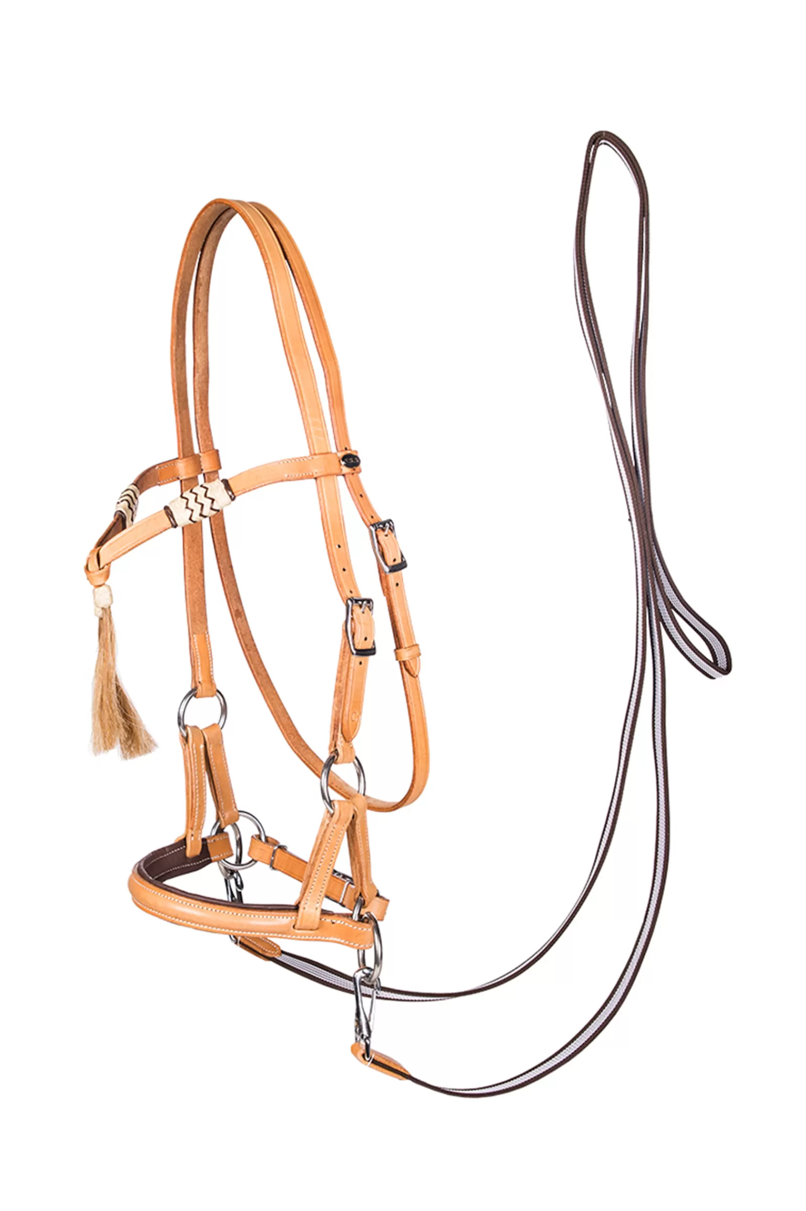 Sale F.R.A. Shango Sidepull (System 3) Western Look Leather Bridons Et Filets