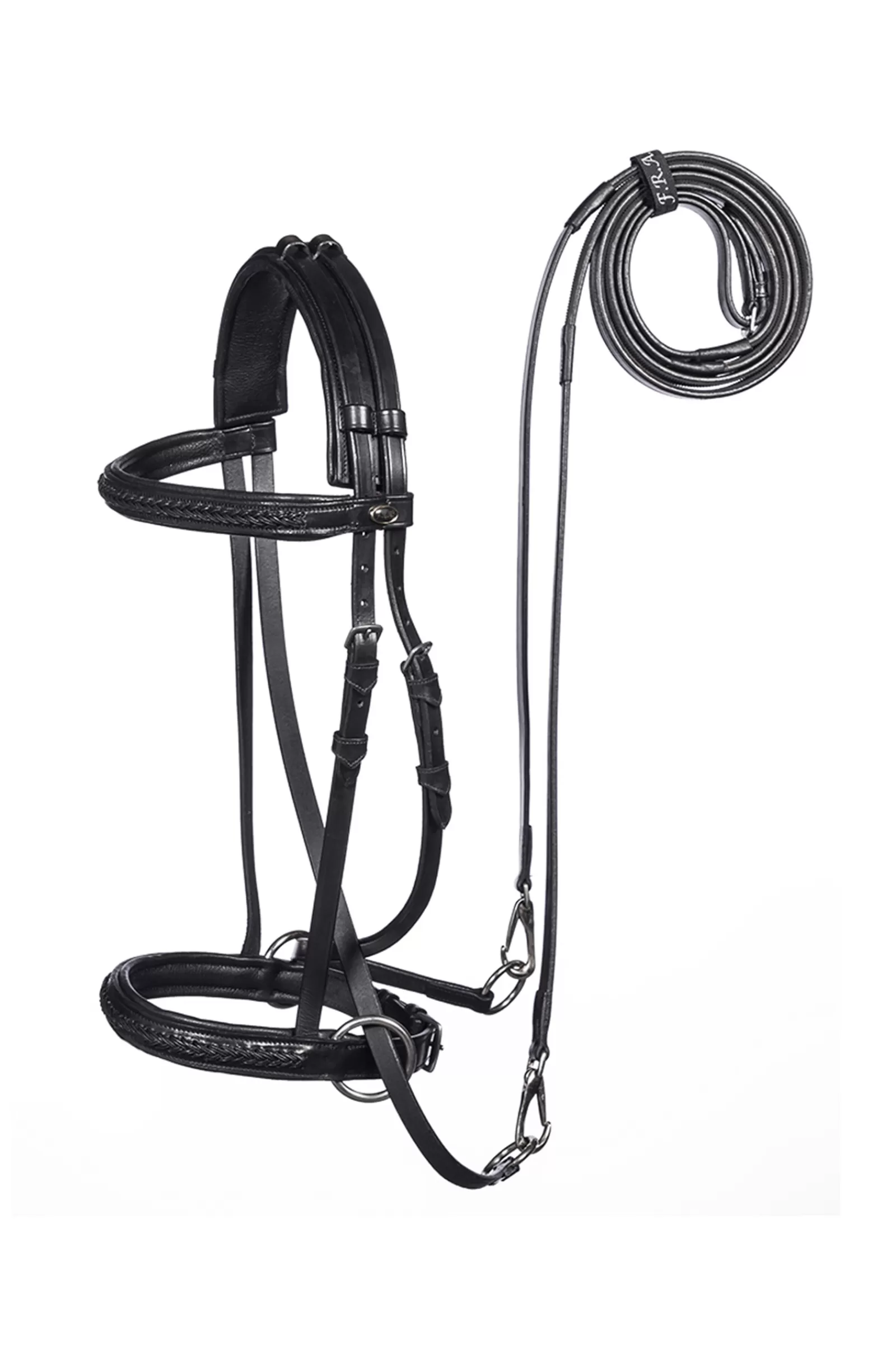 Flash Sale F.R.A. Ulan Bitless Bridle (System 5) Leather W/ Leather Reins Bridons Et Filets