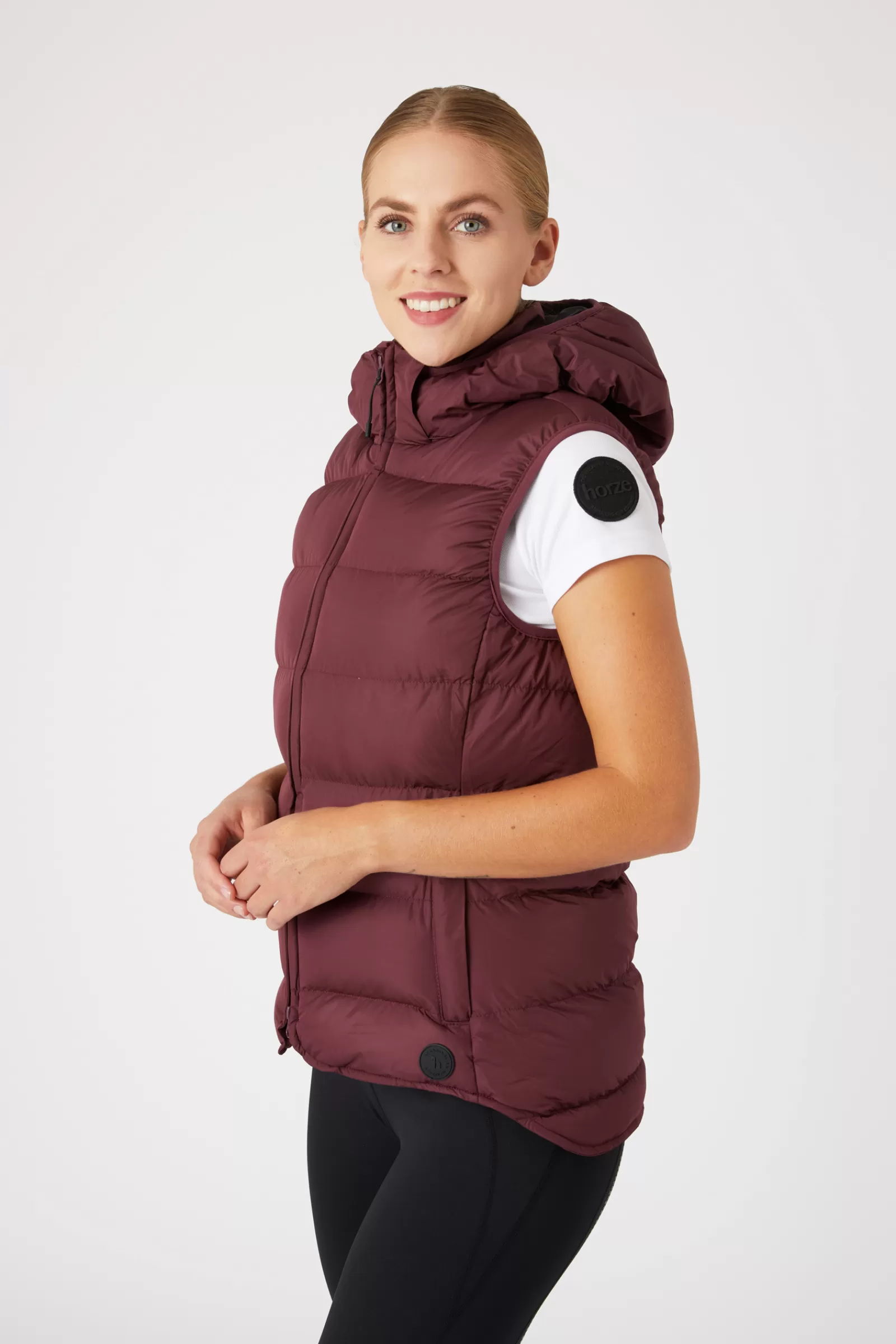 horze Gilet D'équitation Doudoune Sans Manches Avec Capuche Callie, Femme< Manteaux & Vestes