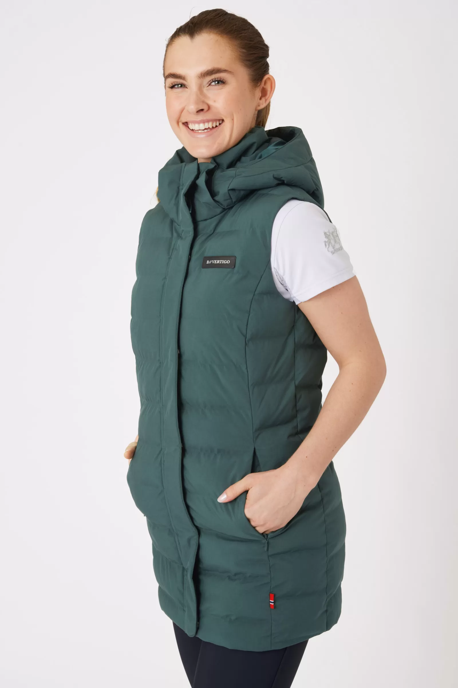 bvertigo Gilet Sans Manches Impermeable B Vertigo Celeste Pour Femme< Manteaux & Vestes