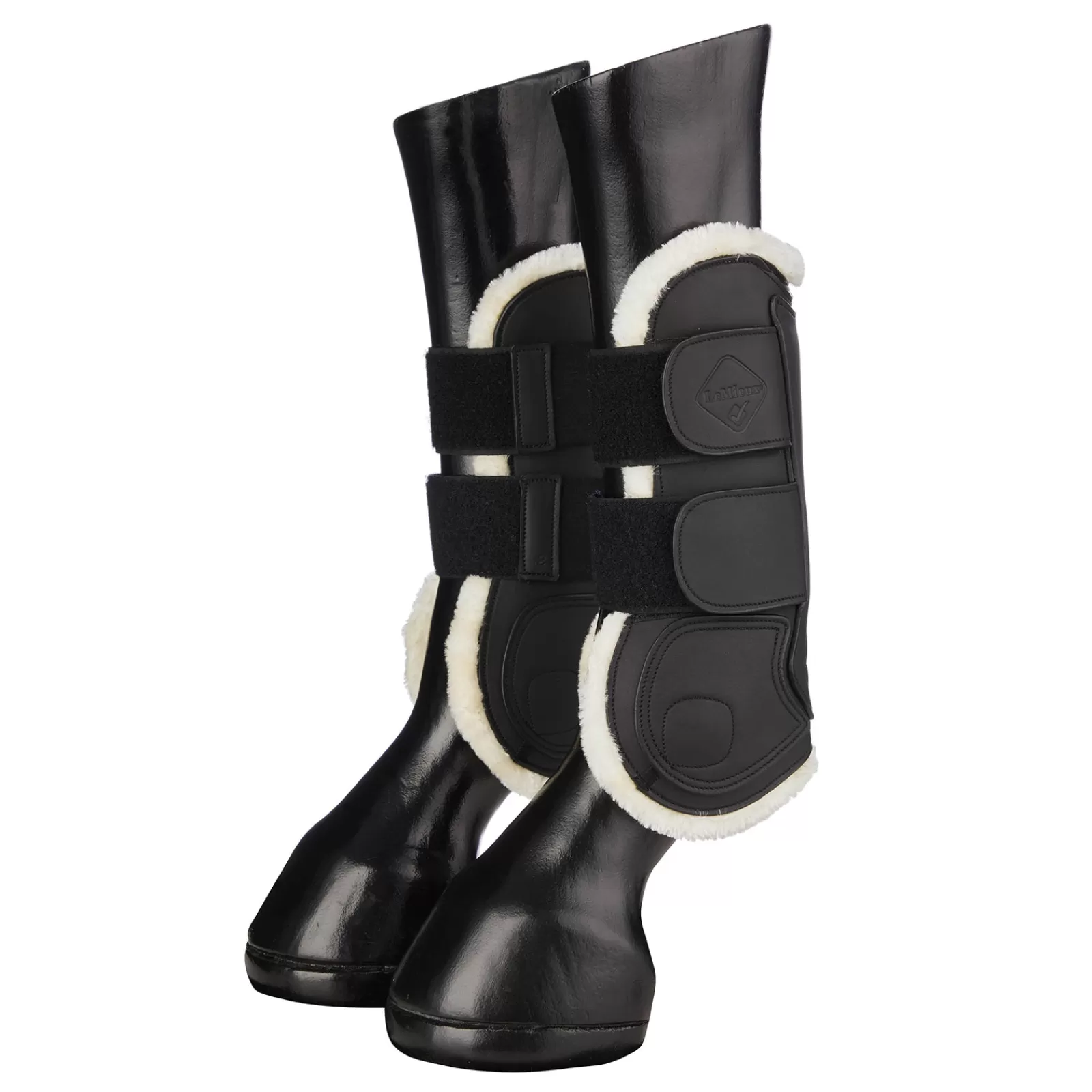 Best Guetres De Protection Protege-Tendons Cuir Capella Confort Protections Cheval