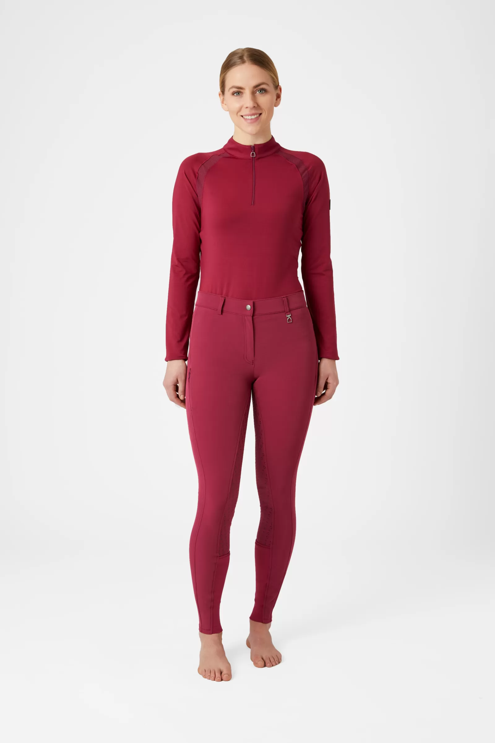 horze Haut D'Entrainement A Manches Longues Mia Pour Femme Avec Empiecements En Mesh< Tee Shirts & Polos