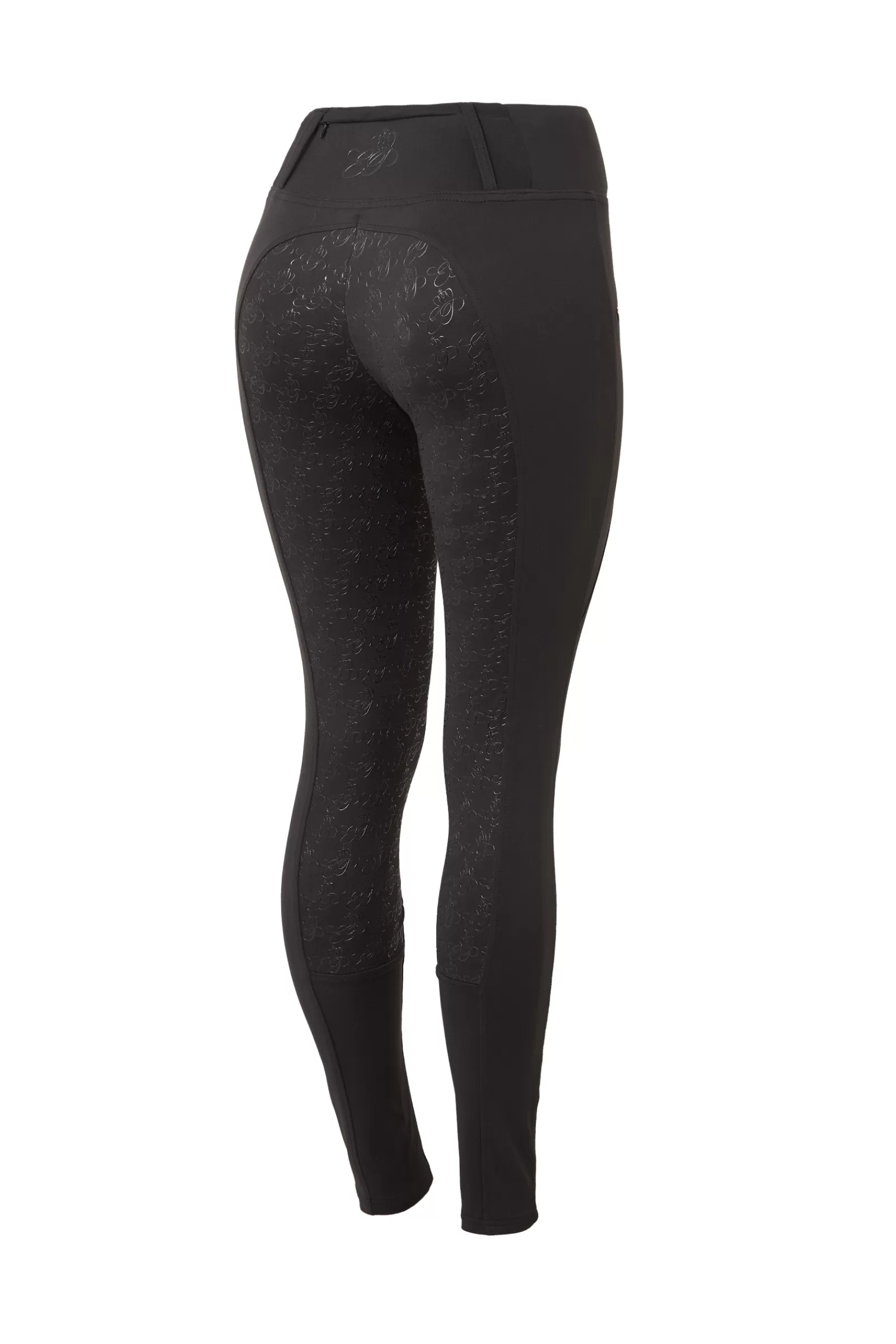 horze Leggings D'équitation A Fond Integral Avec Fermeture Eclair Or Rose, Femme< Leggings D'équitation