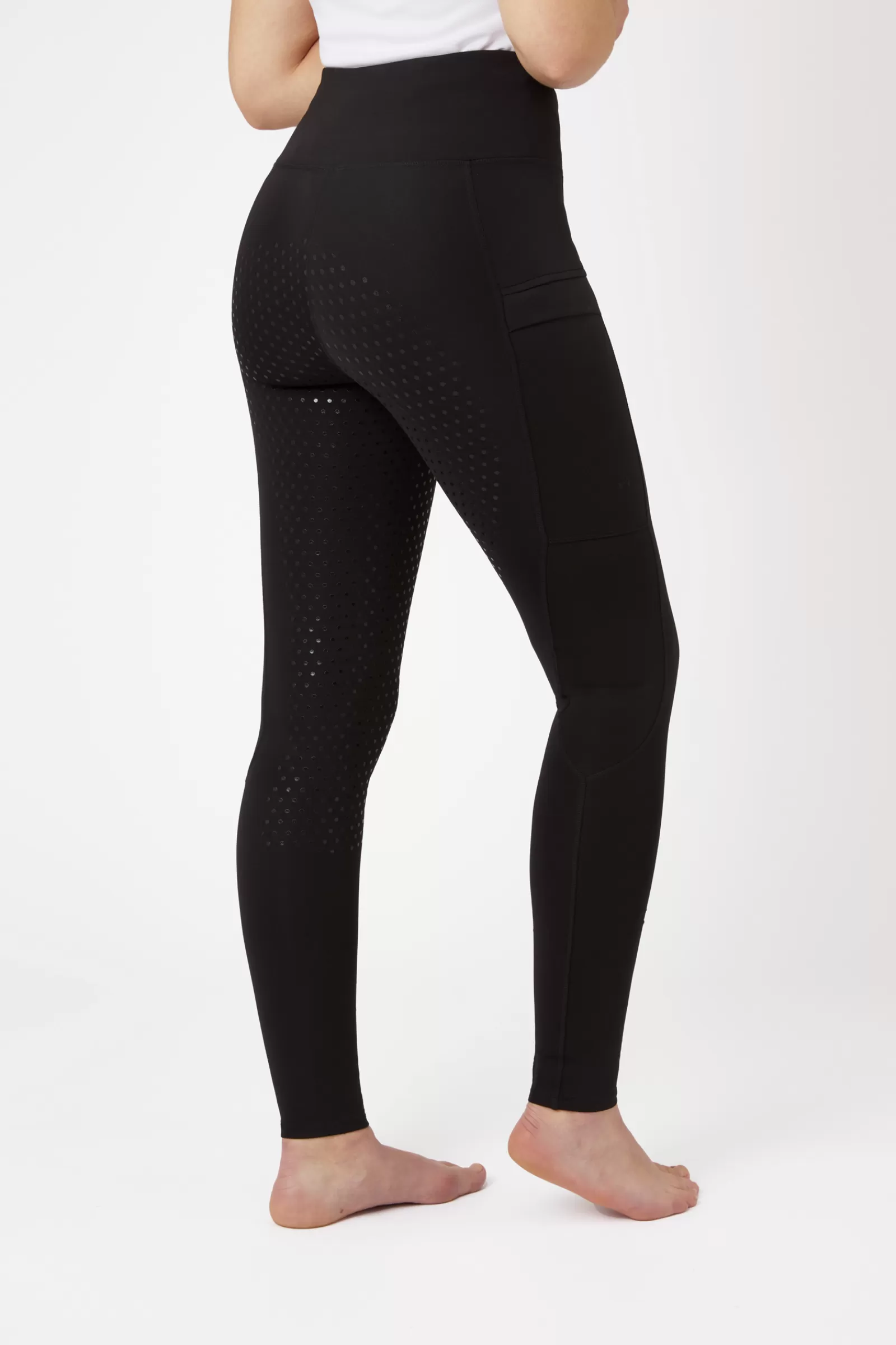 horze Leggings D'équitation Fond Integral Bas De Jambe Mesh, Femme< Leggings D'équitation