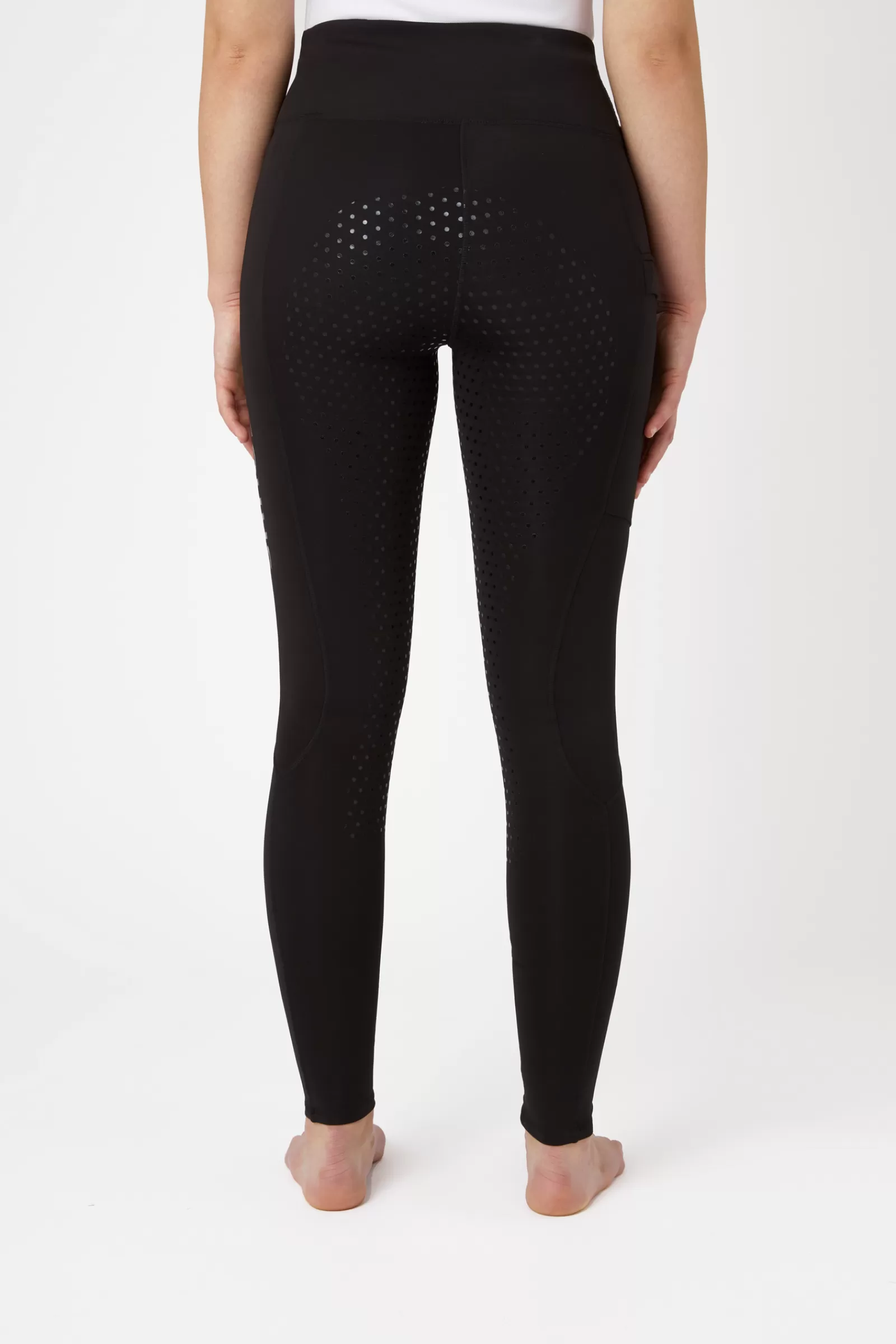 horze Leggings D'équitation Fond Integral Bas De Jambe Mesh, Femme< Leggings D'équitation