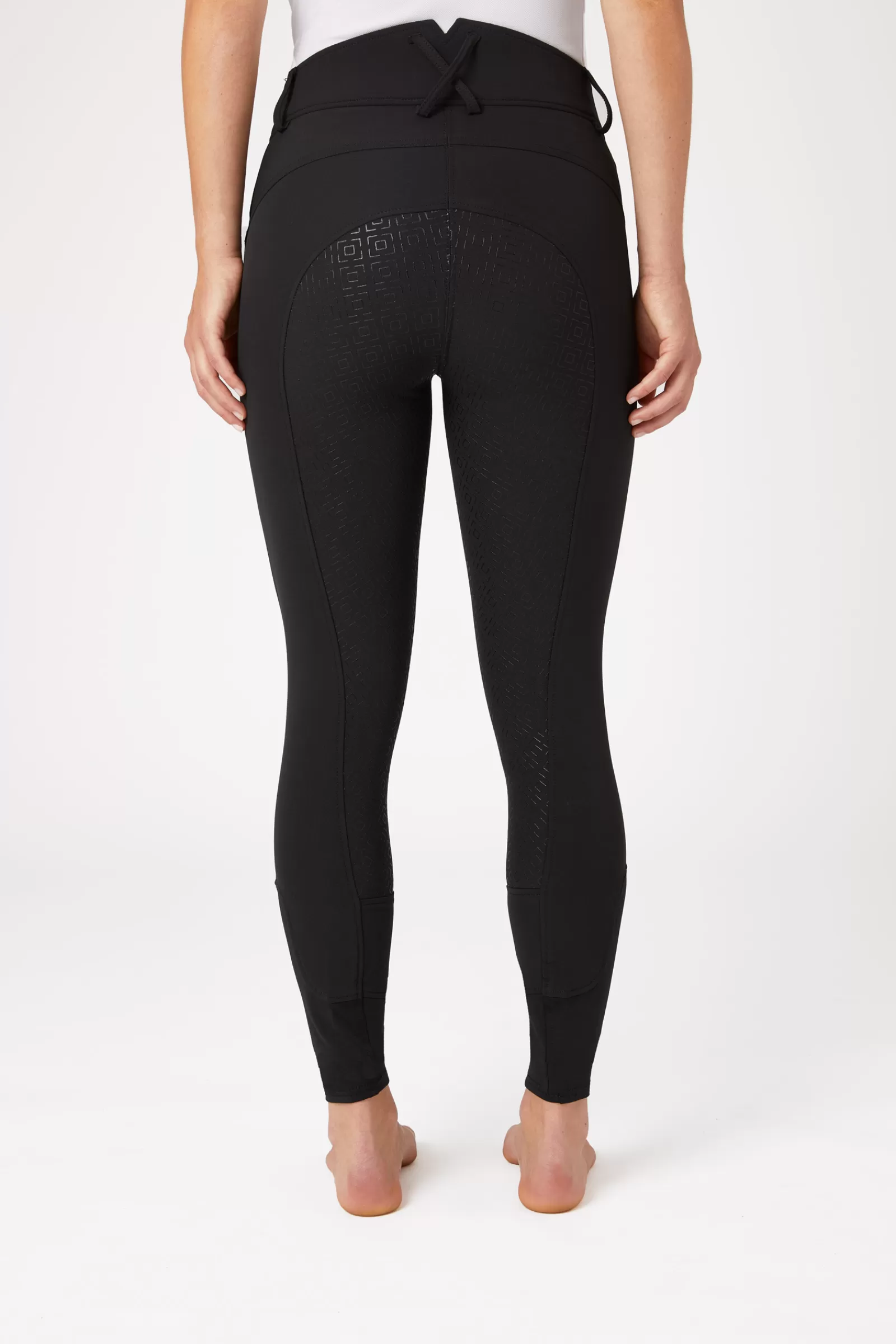 horze Pantalon D'équitation Taille Haute Cristaux Poche Silicone Fond Integral Femme< Pantalons D'équitation Fond Integral