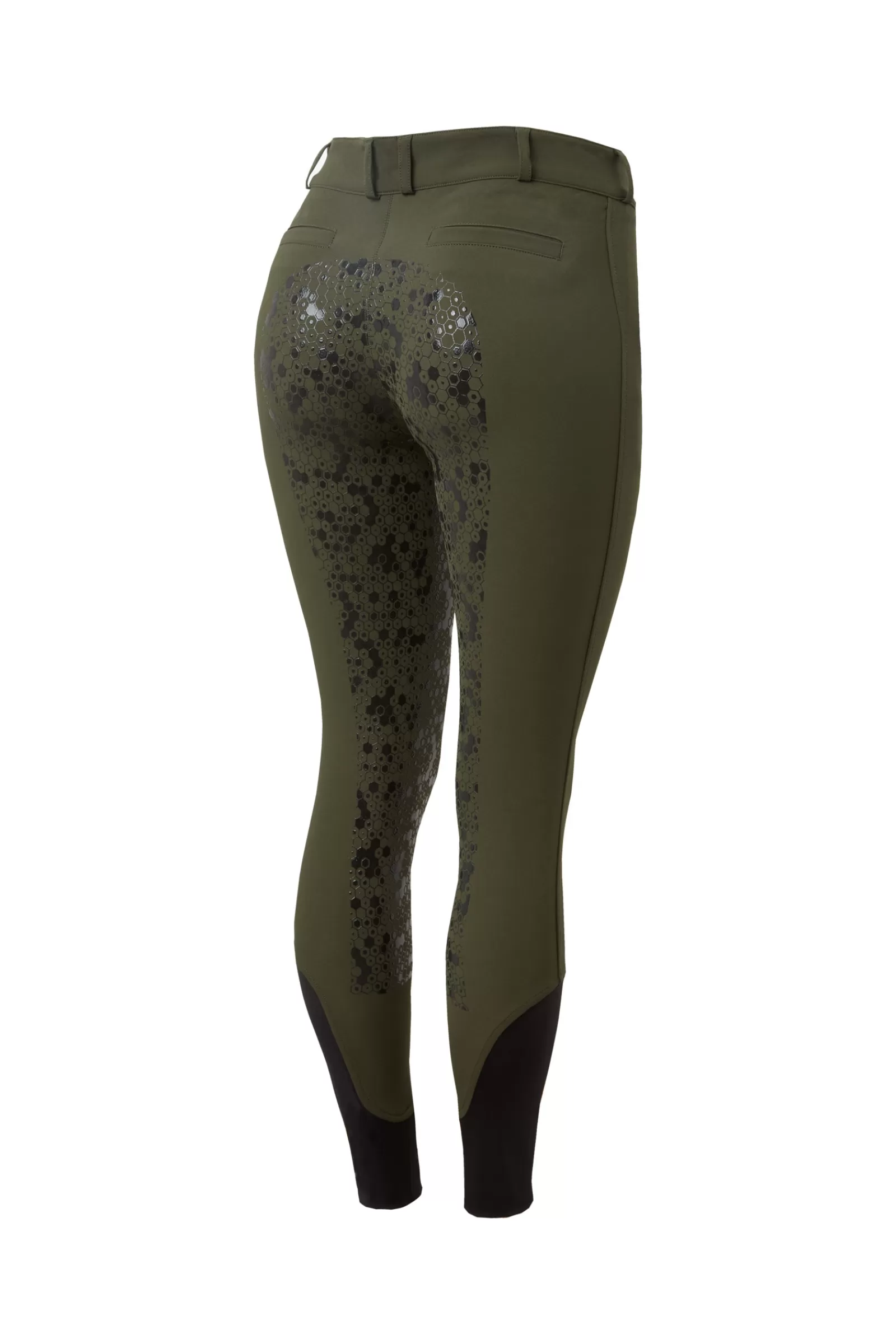 horze Pantalon D'équitation Taille Haute Fond Integral Silicone, Femme< Pantalons D'équitation Fond Integral