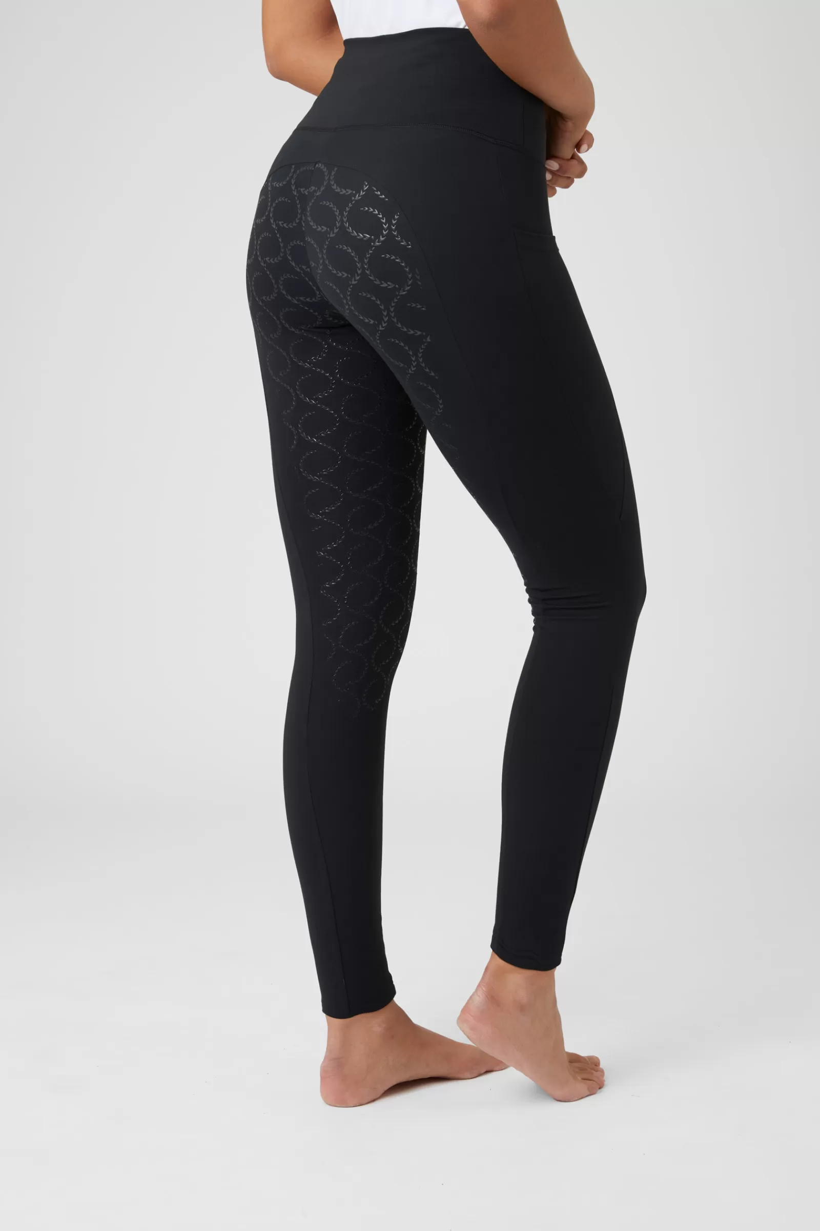 horze Leggings D'équitation De Compression Fond Integral Silicone Gillian, Femme< Leggings D'équitation