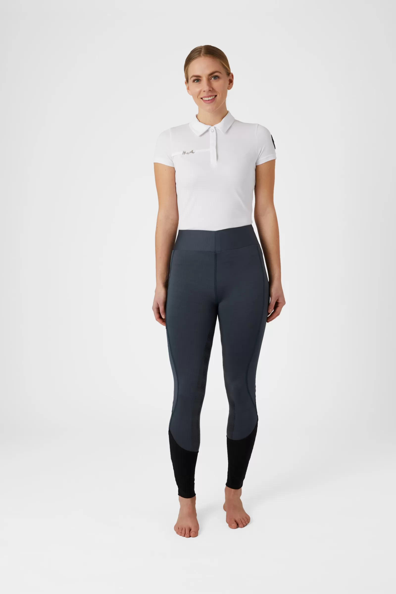 horze Leggings D'équitation Fond Integral En Silicone Pour Femme Avec Mesh< Leggings D'équitation