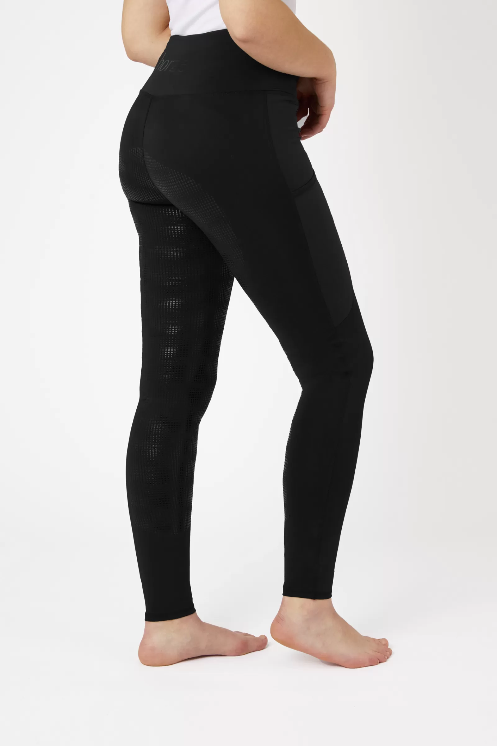 horze Leggings D'équitation Fond Integral En Silicone Pour Femme Avec Poche Pour Telephone< Leggings D'équitation