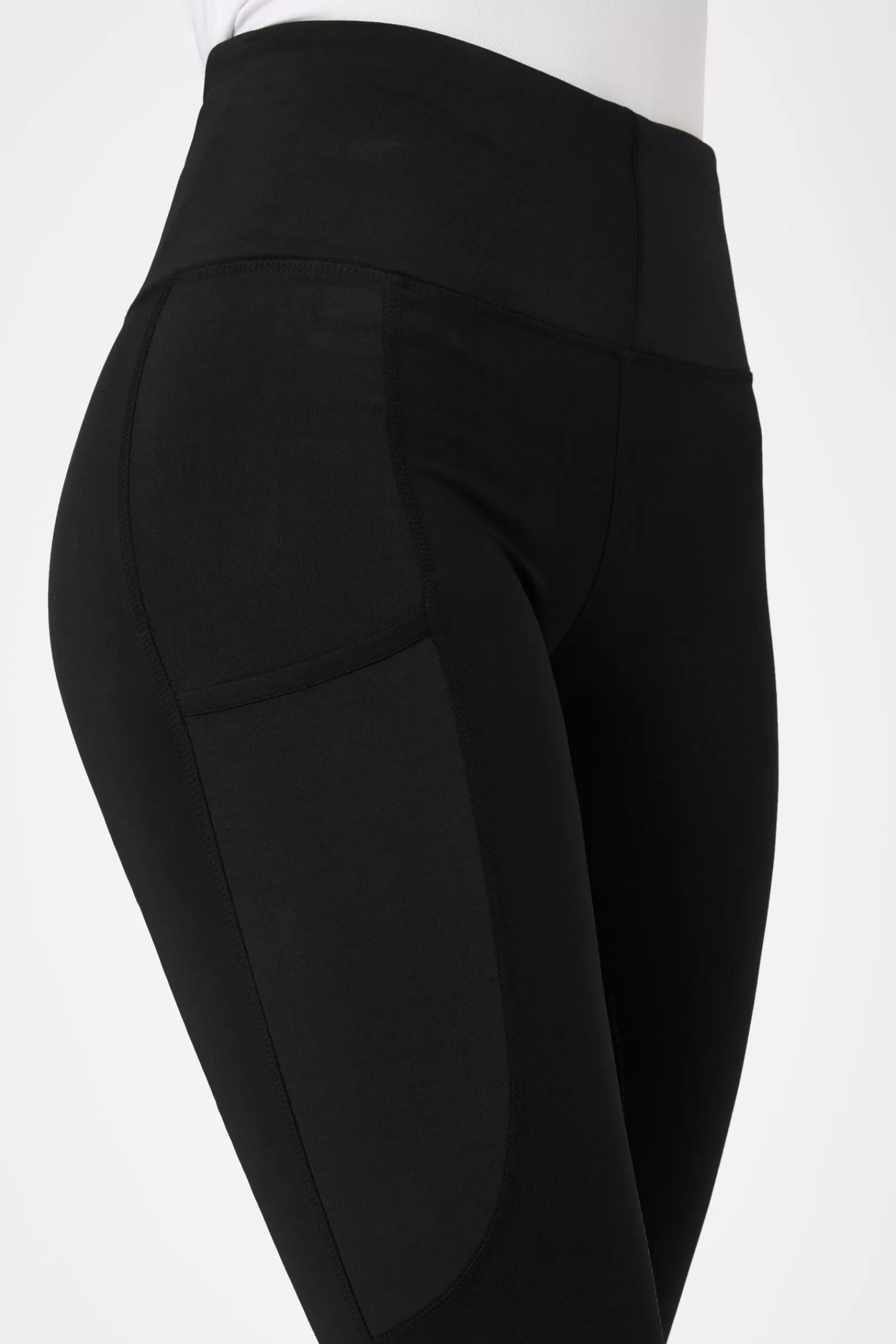 horze Leggings D'équitation Fond Integral En Silicone Pour Femme Avec Poche Pour Telephone< Leggings D'équitation